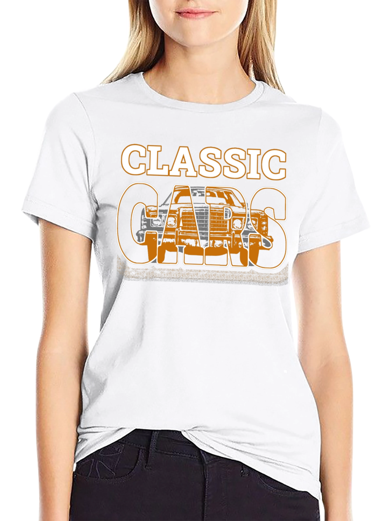Black Classic Cars Graphic T-Shirt - Black view 9