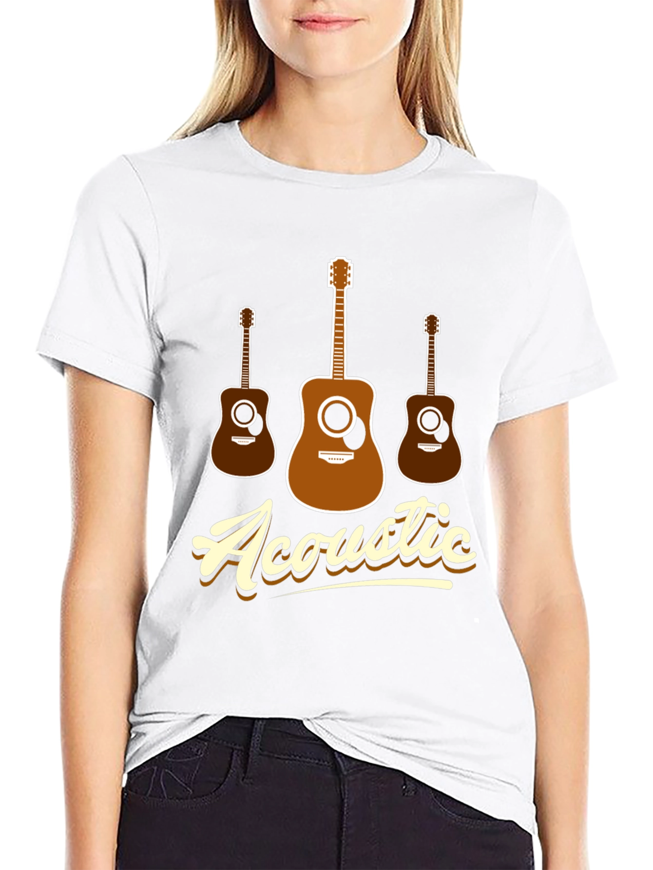 Acoustic Guitar T-Shirt - Music Lover Tee - 9
