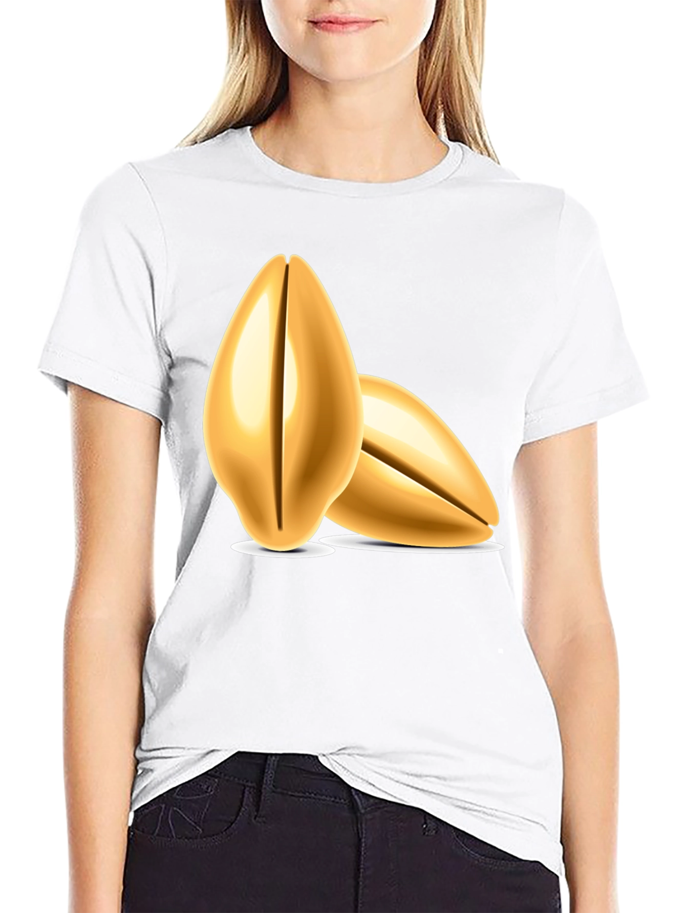 Black Peanut Graphic T-Shirt - Black Cotton Tee view 9