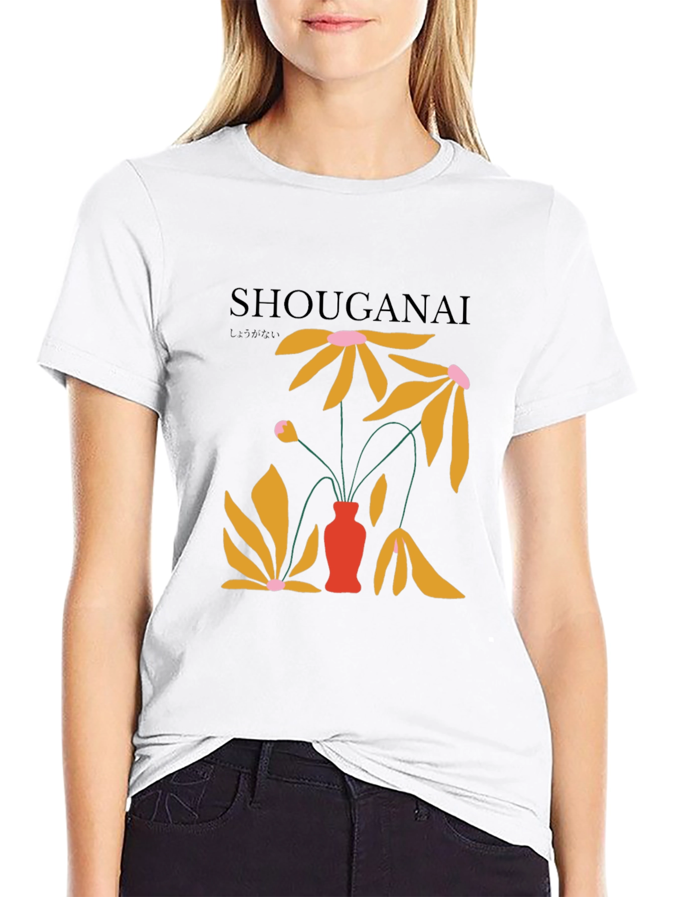 Black Shouganai Floral Graphic Tee - Black view 9