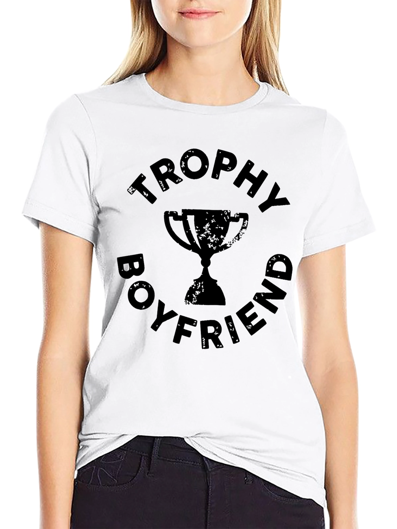 Black Trophy Boyfriend Black Graphic Tee view 9