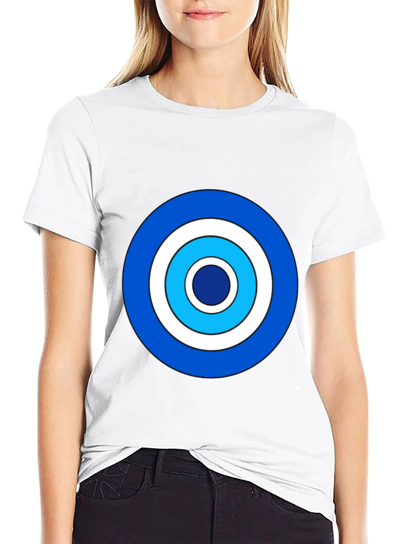 Black Bullseye Graphic Tee - Bold Target Design view 9