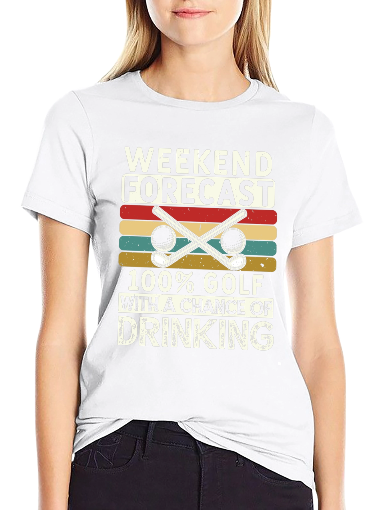 Black Weekend Forecast Golf T-Shirt view 9