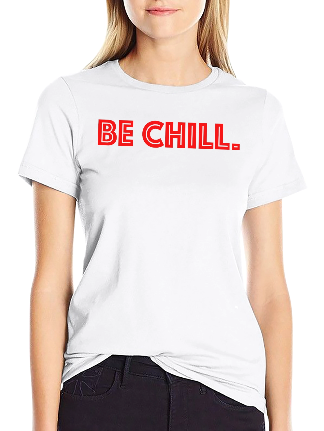 Black Be Chill T-Shirt - Mens Black Graphic Tee view 9