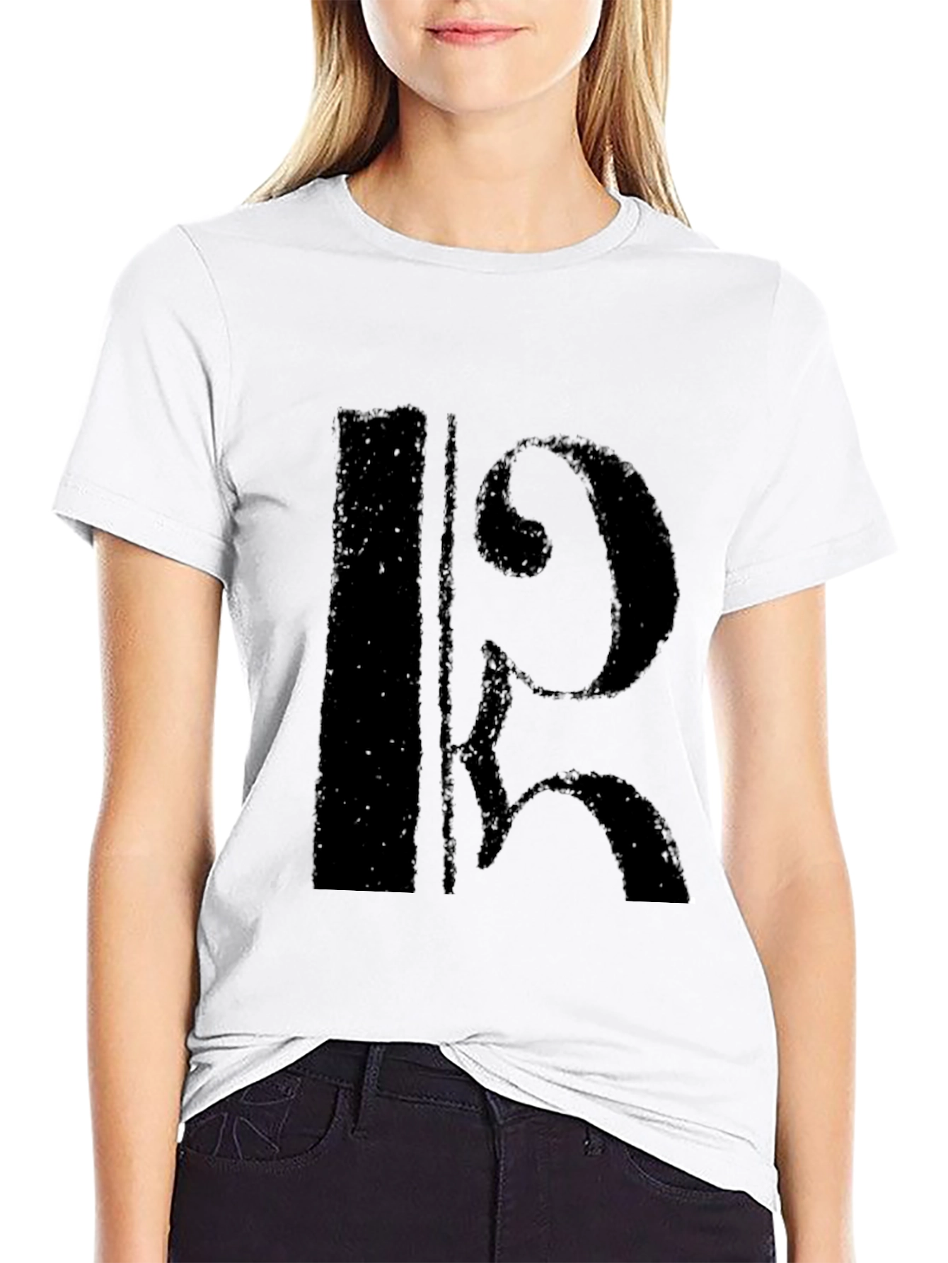 Black Black Alto Clef Music T-Shirt view 9