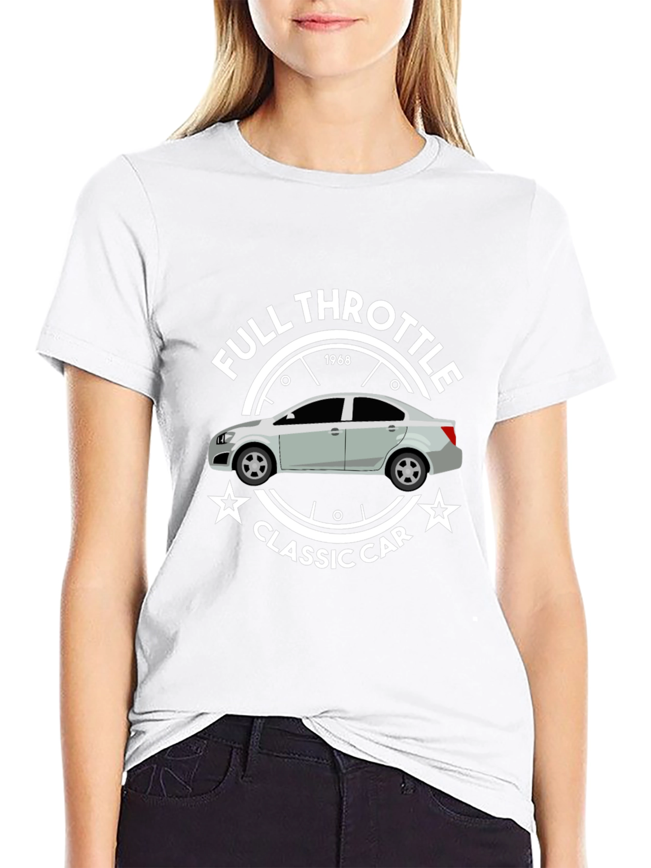 Full Throttle Classic Car 1968 Graphic T-Shirt - 9