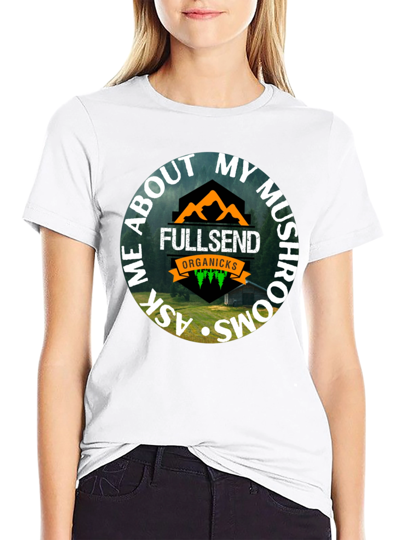 Fullsend Organicks Mushroom T-Shirt - 9