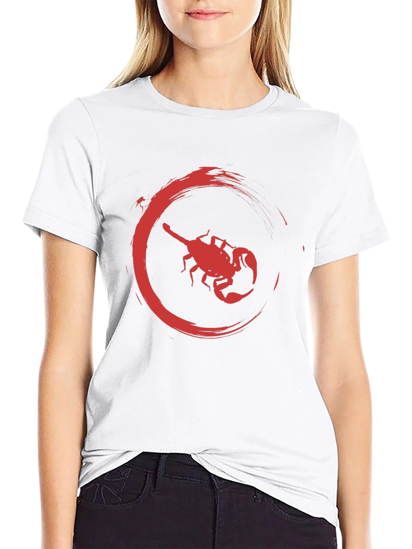 Black Red Scorpion Graphic Black T-Shirt - Bold & Stylish view 9
