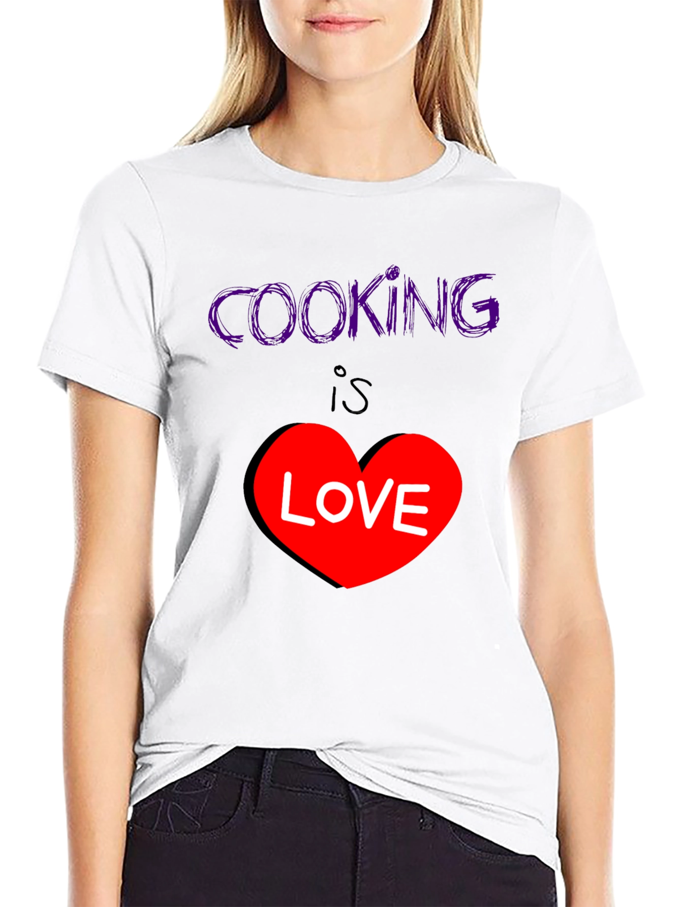 Black Cooking is Love T-Shirt - Stylish Graphic Tee view 9