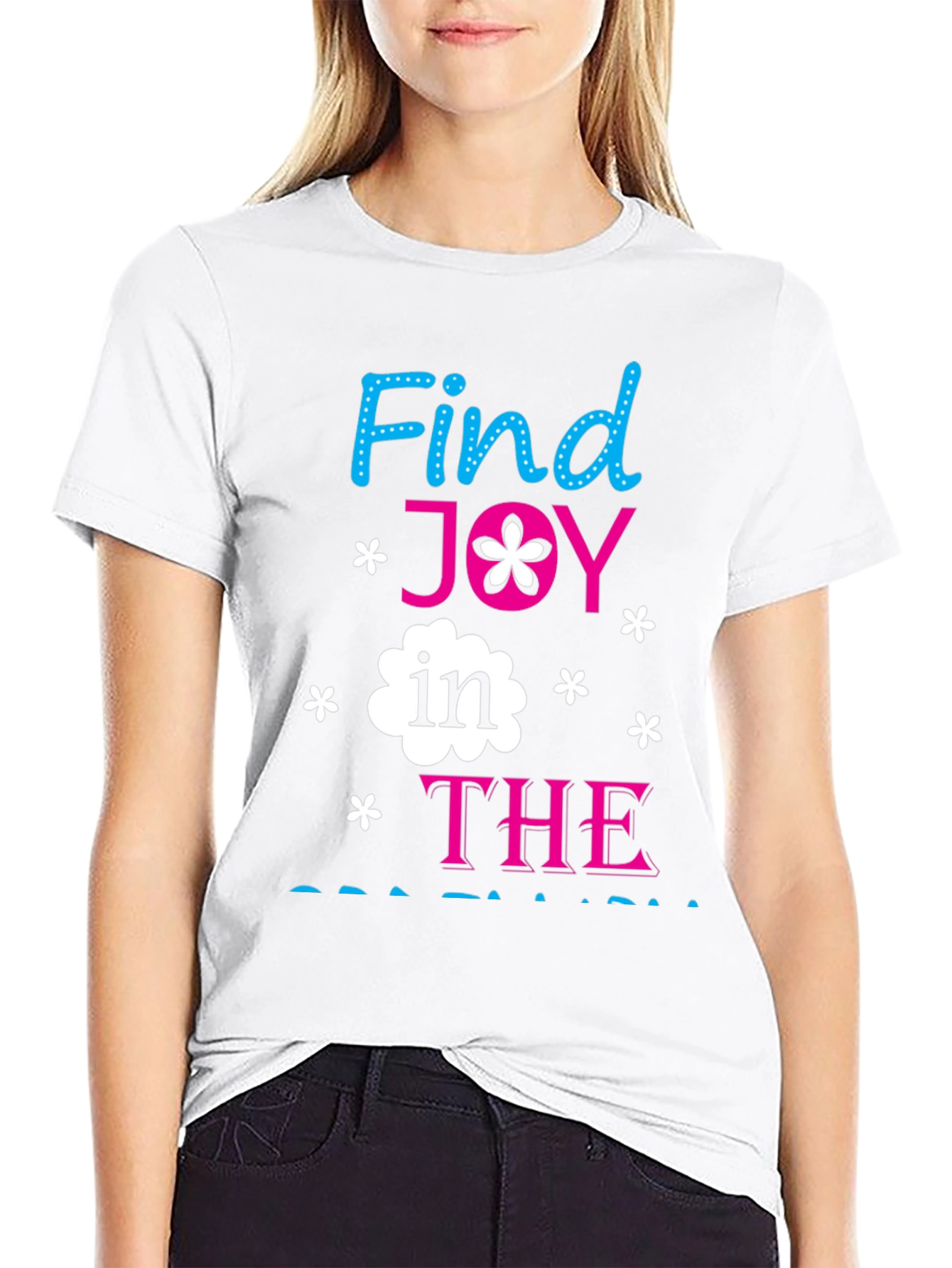 Black Find Joy in the Journey Graphic Tee view 9