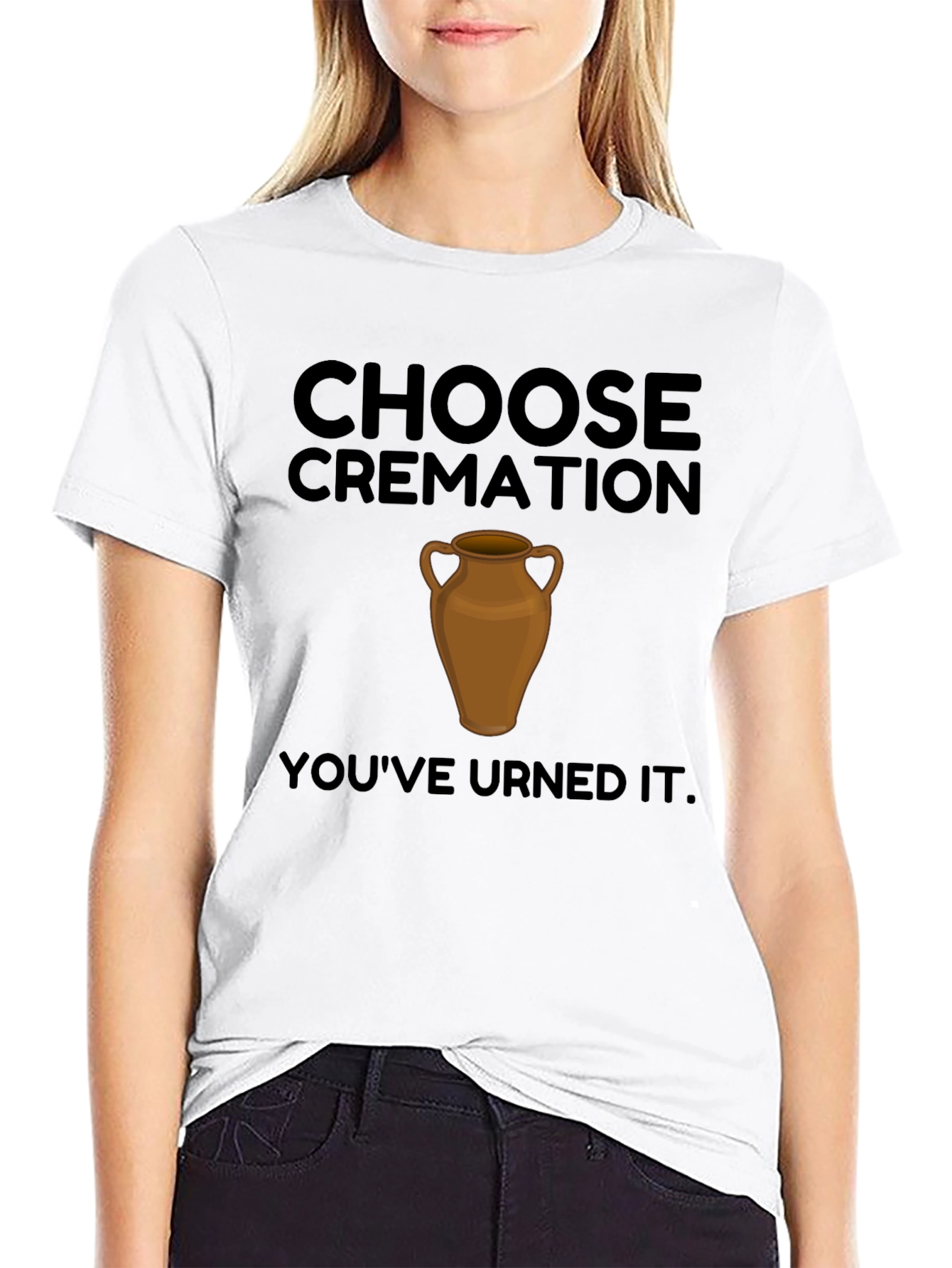 Black Choose Cremation Funny Graphic T-Shirt view 9