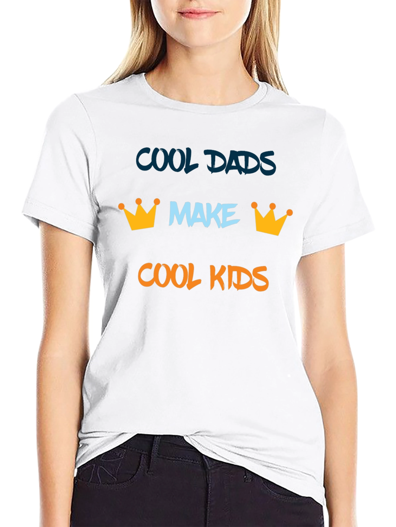Black Cool Dads Make Cool Kids Graphic Tee view 9