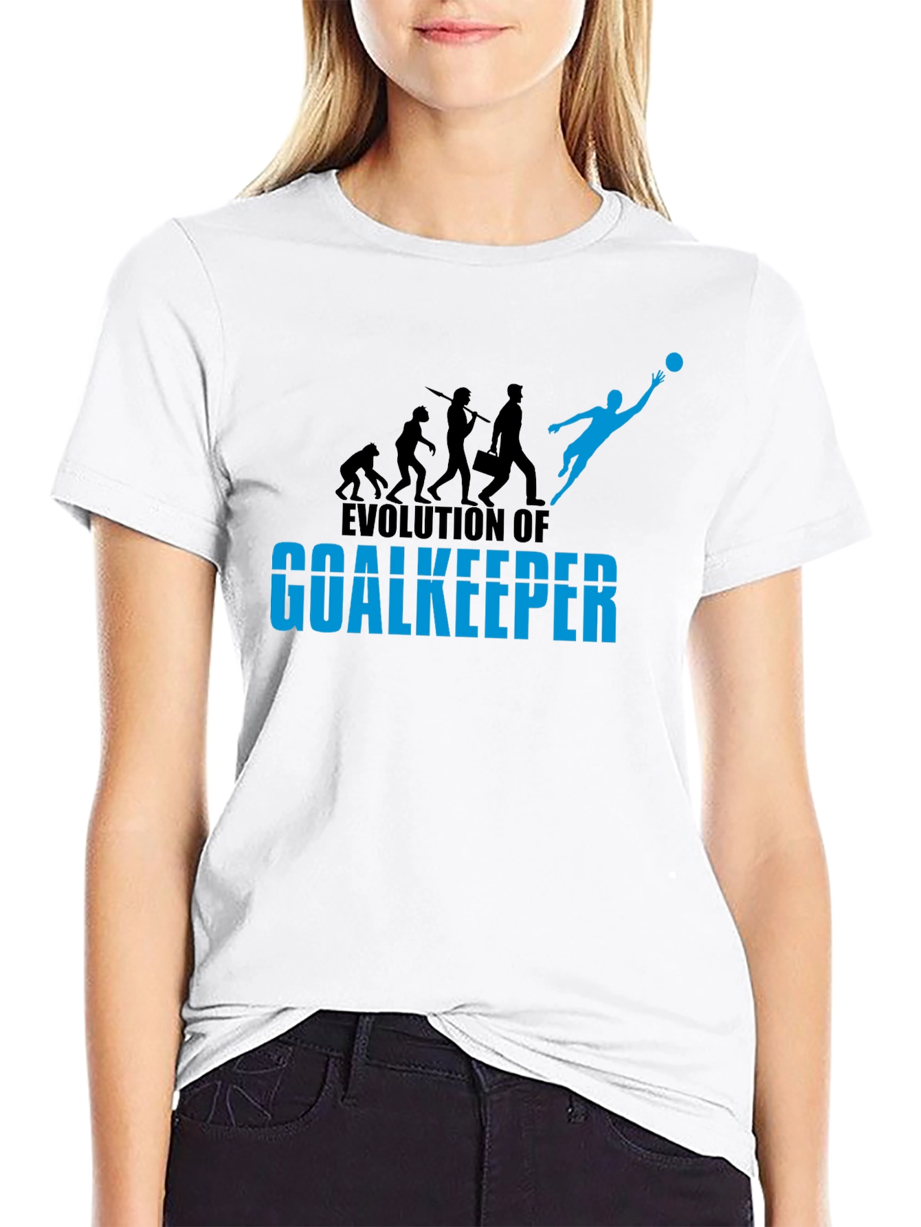 Black Evolution of Goalkeeper Graphic Tee view 9