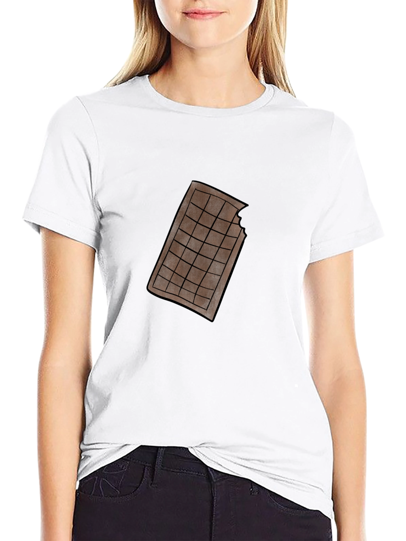 Black Chocolate Bar Graphic Tee - Black T-Shirt view 9
