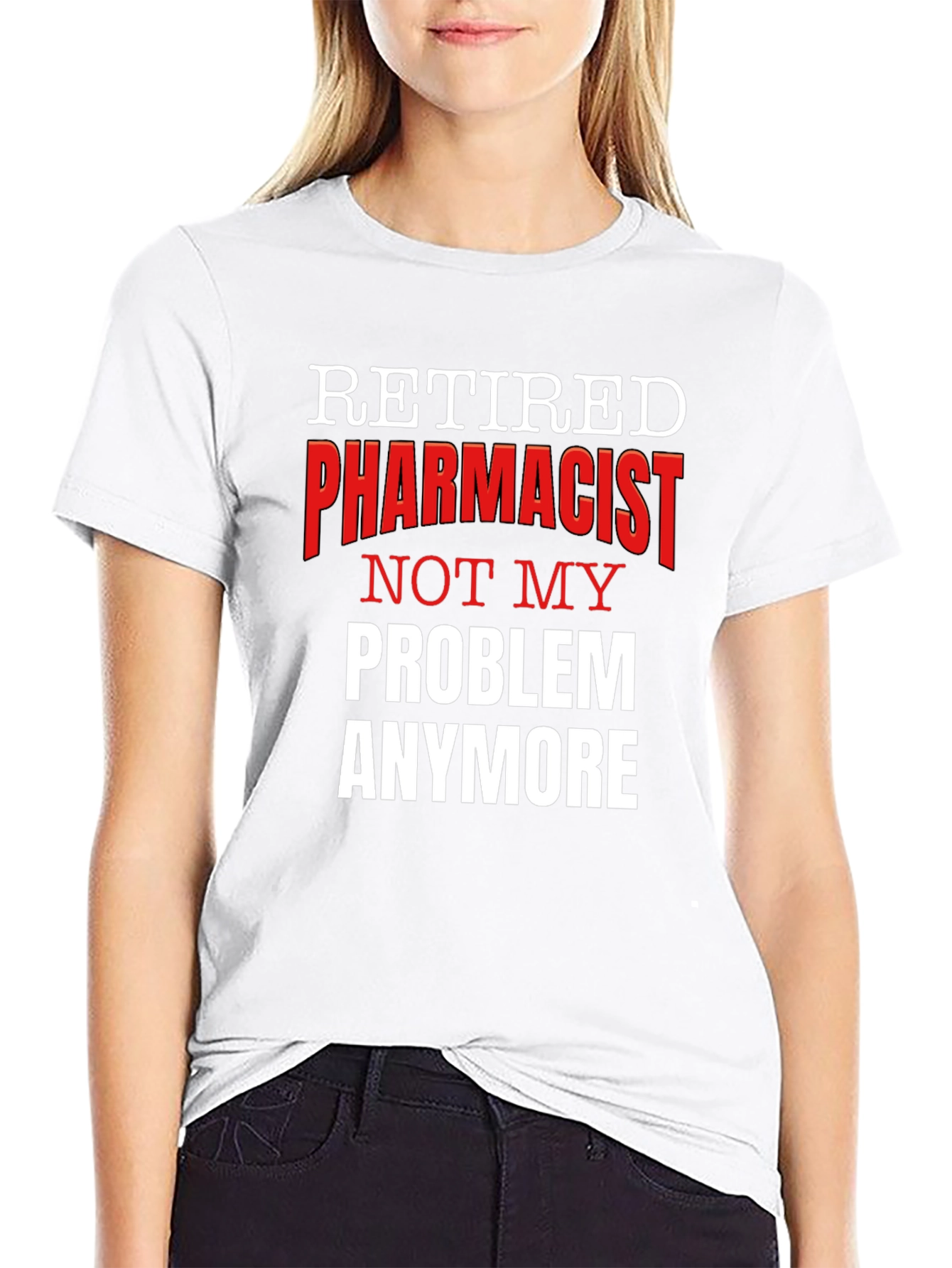 Black Retired Pharmacist Novelty Graphic T-Shirt view 9