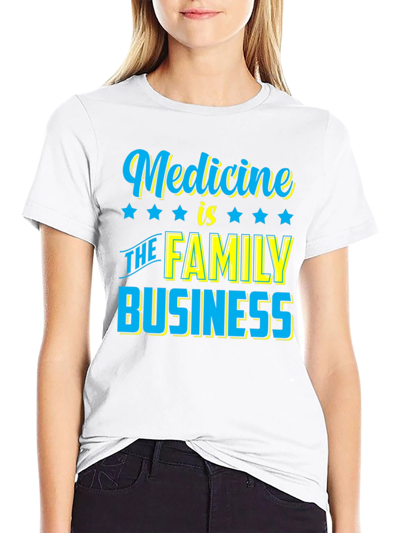 Black Medicine is The Family Business T-Shirt view 9