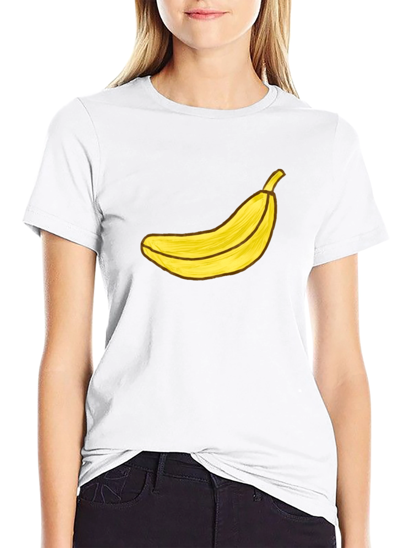 Black Banana Graphic Black T-Shirt - Funky Fruit Tee view 9