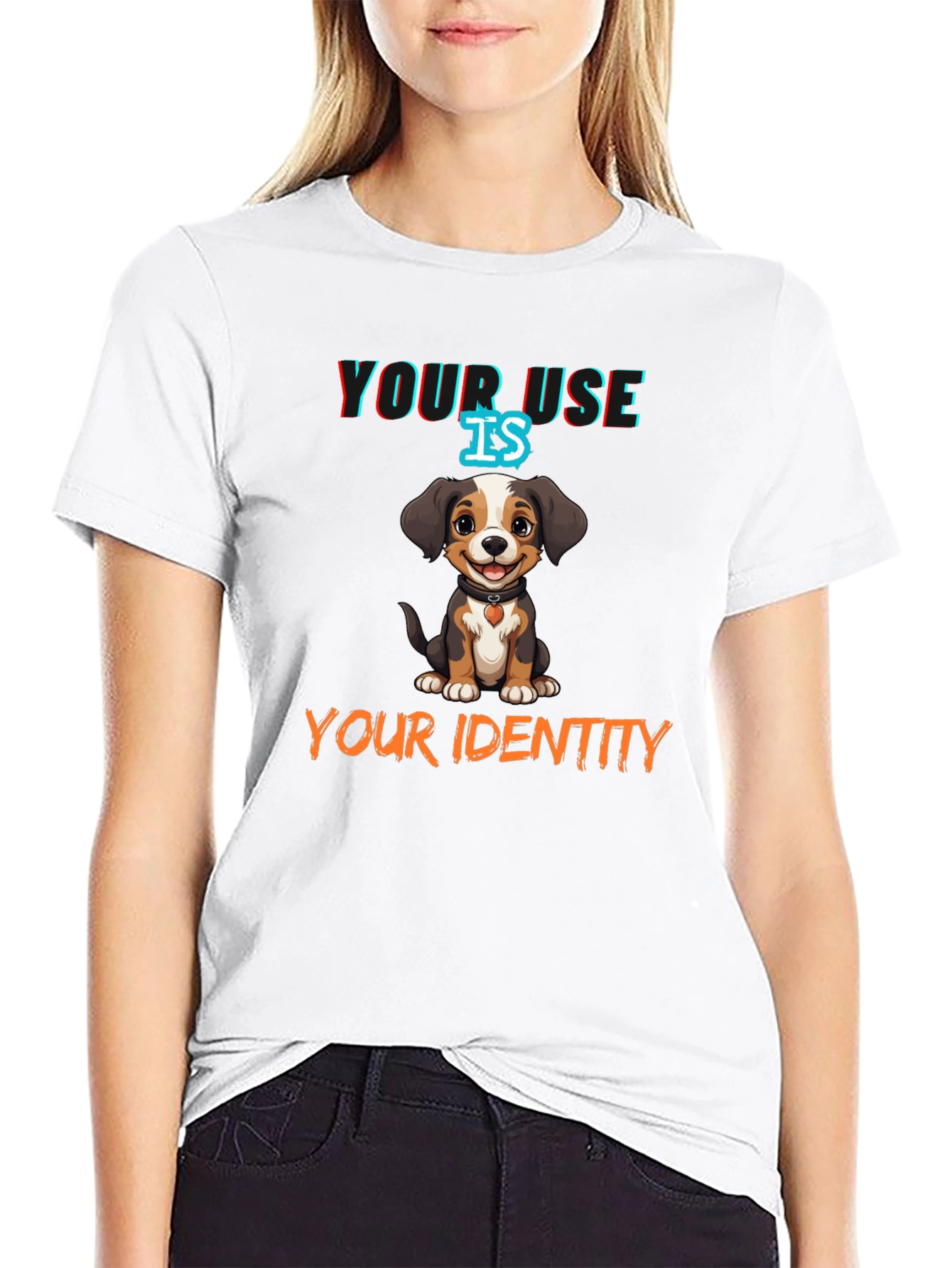 Black Dog Lover T-Shirt: "Your Use Is Your Identity" view 9