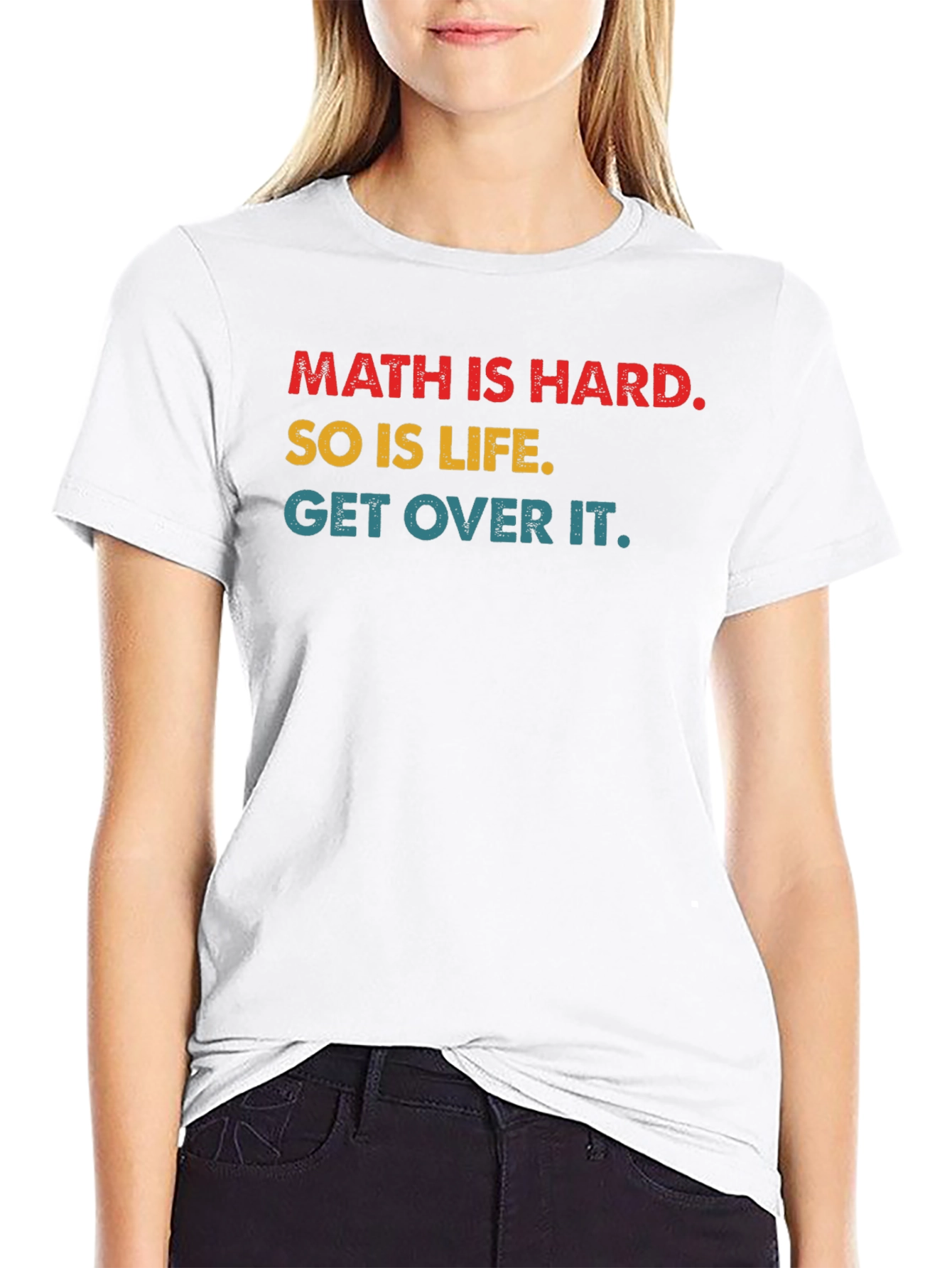 Black Math is Hard Graphic Tee - Men's Short Sleeve T-Shirt view 9
