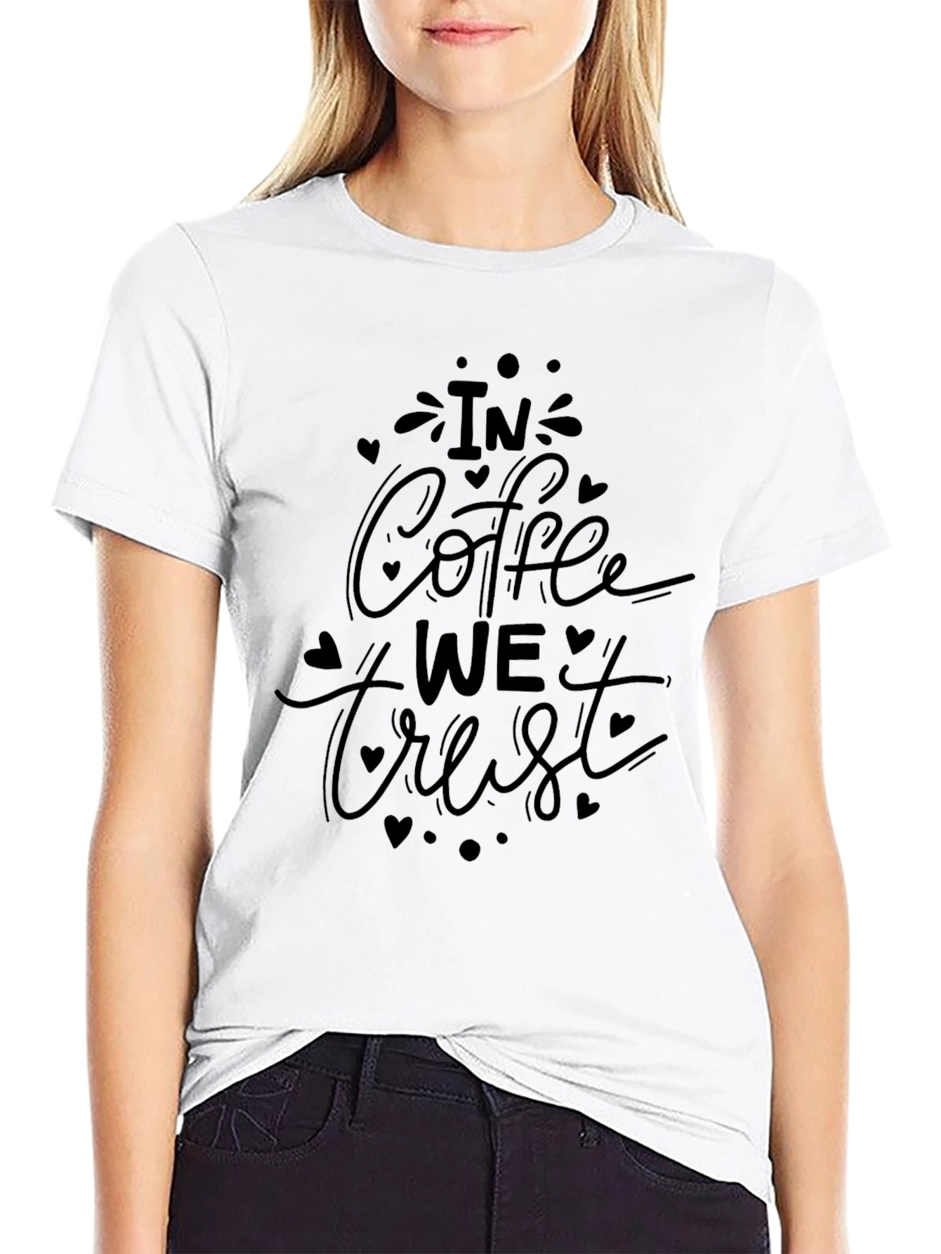 Black In Coffee We Trust Graphic Tee - Stylish Comfort view 9
