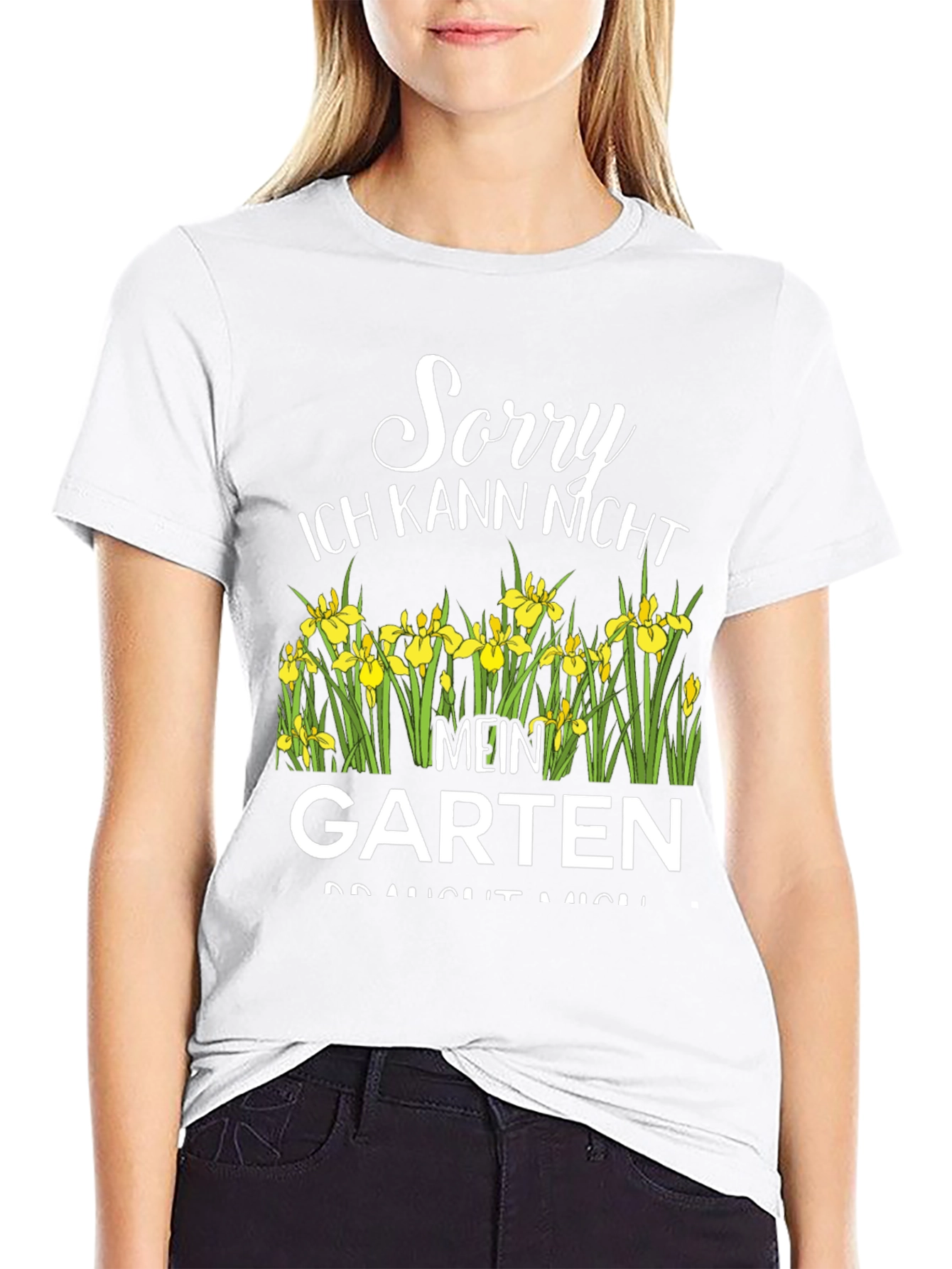 Black Sorry Mein Garten T-Shirt view 9