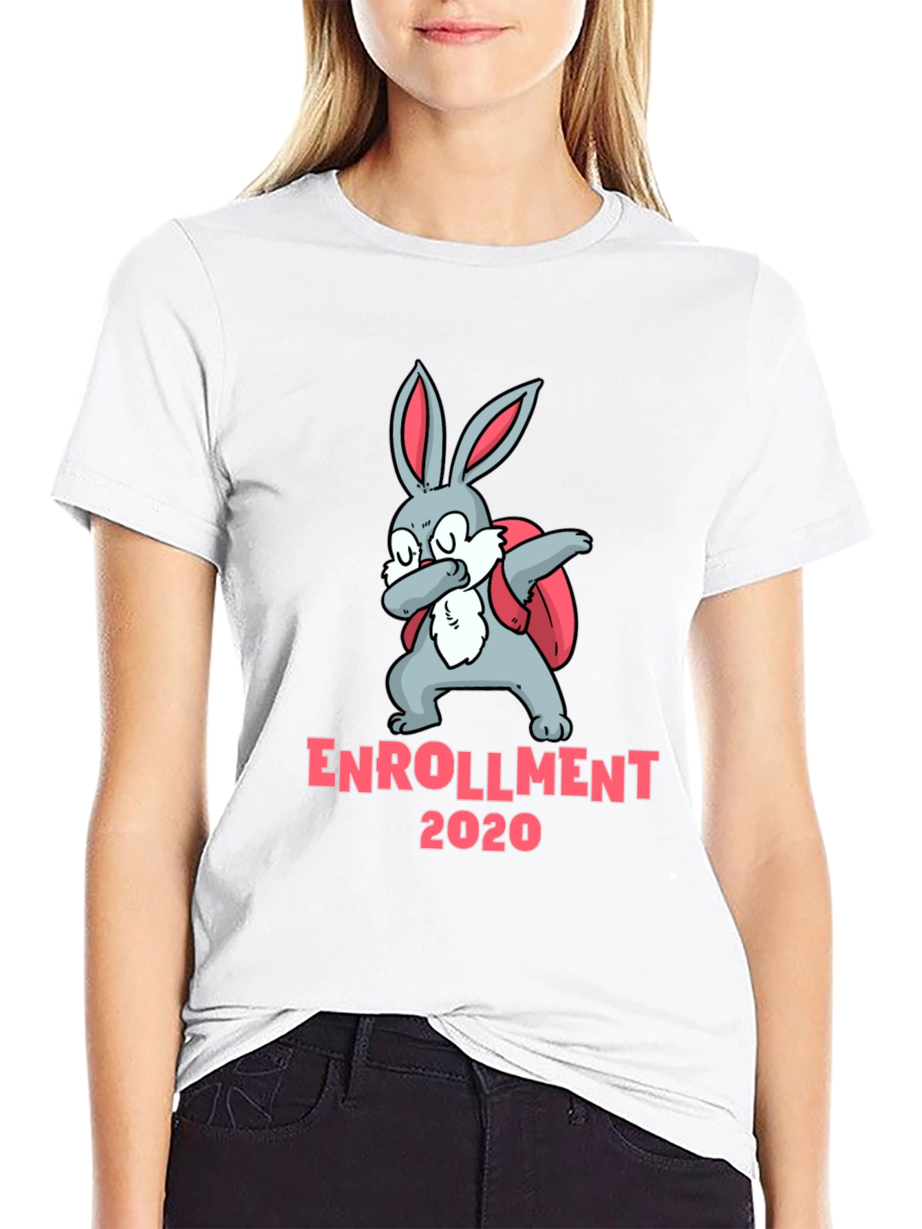 Black Enrollment 2020 Rabbit Dab T-Shirt view 9