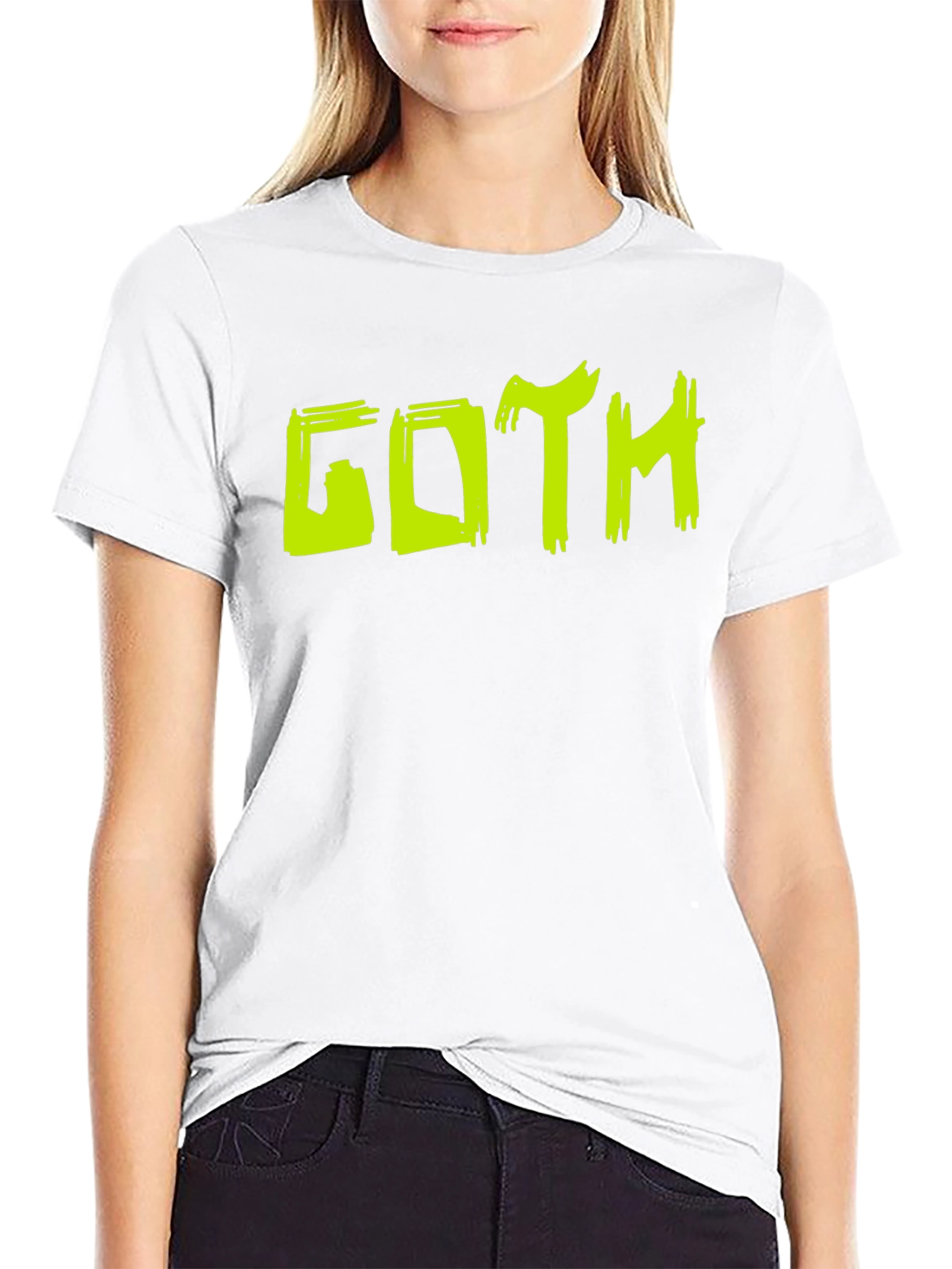Black Goth Graphic Tee - Edgy Style view 9