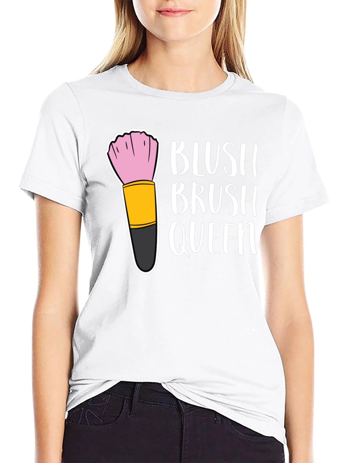 Black Blush Brush Queen Graphic Tee view 9