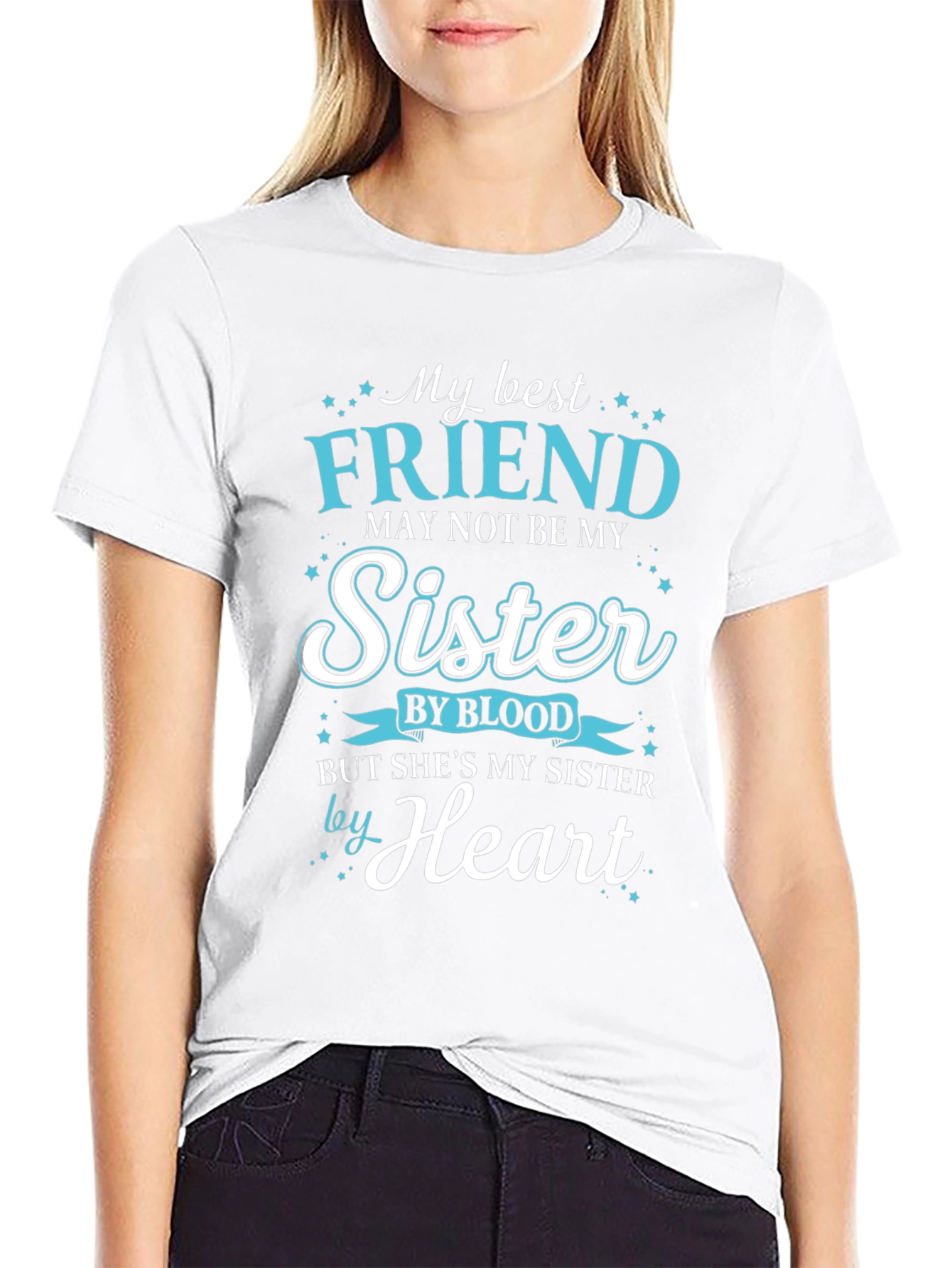 Black My Best Friend Sister T-Shirt view 9