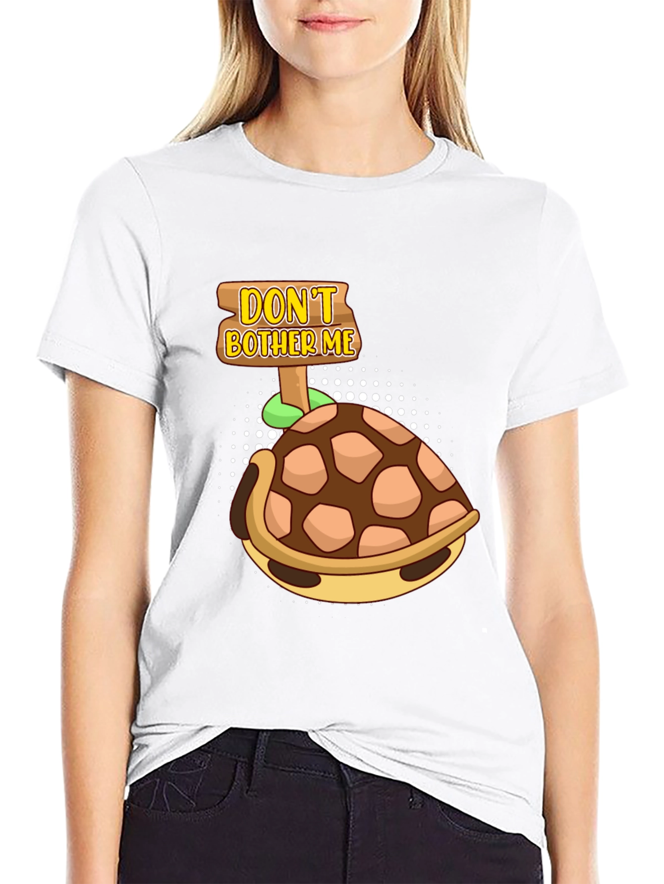 Black Don't Bother Me Turtle T-Shirt view 9