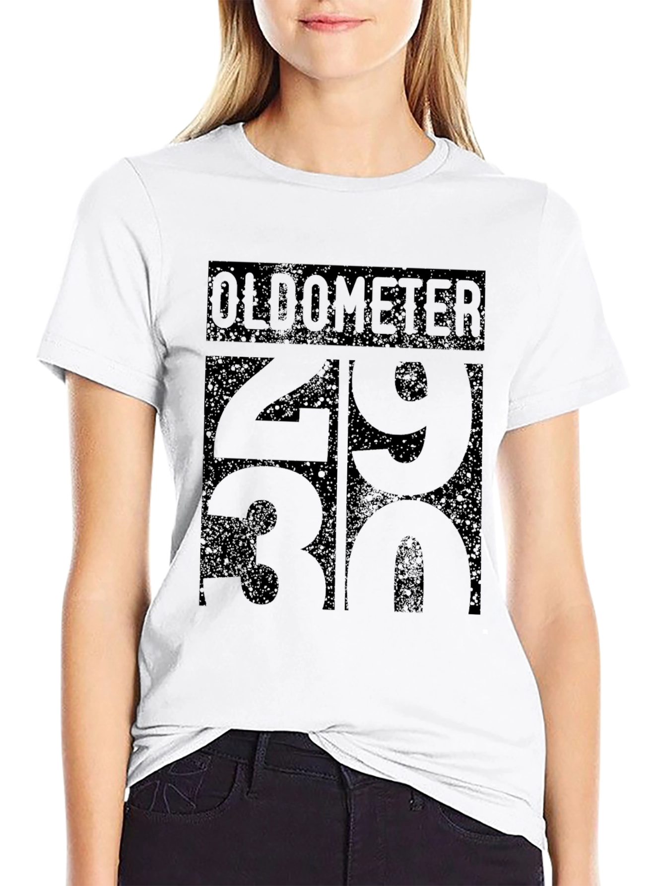 Black Oldometer T-Shirt - 29 Turning 30 Birthday Tee view 9