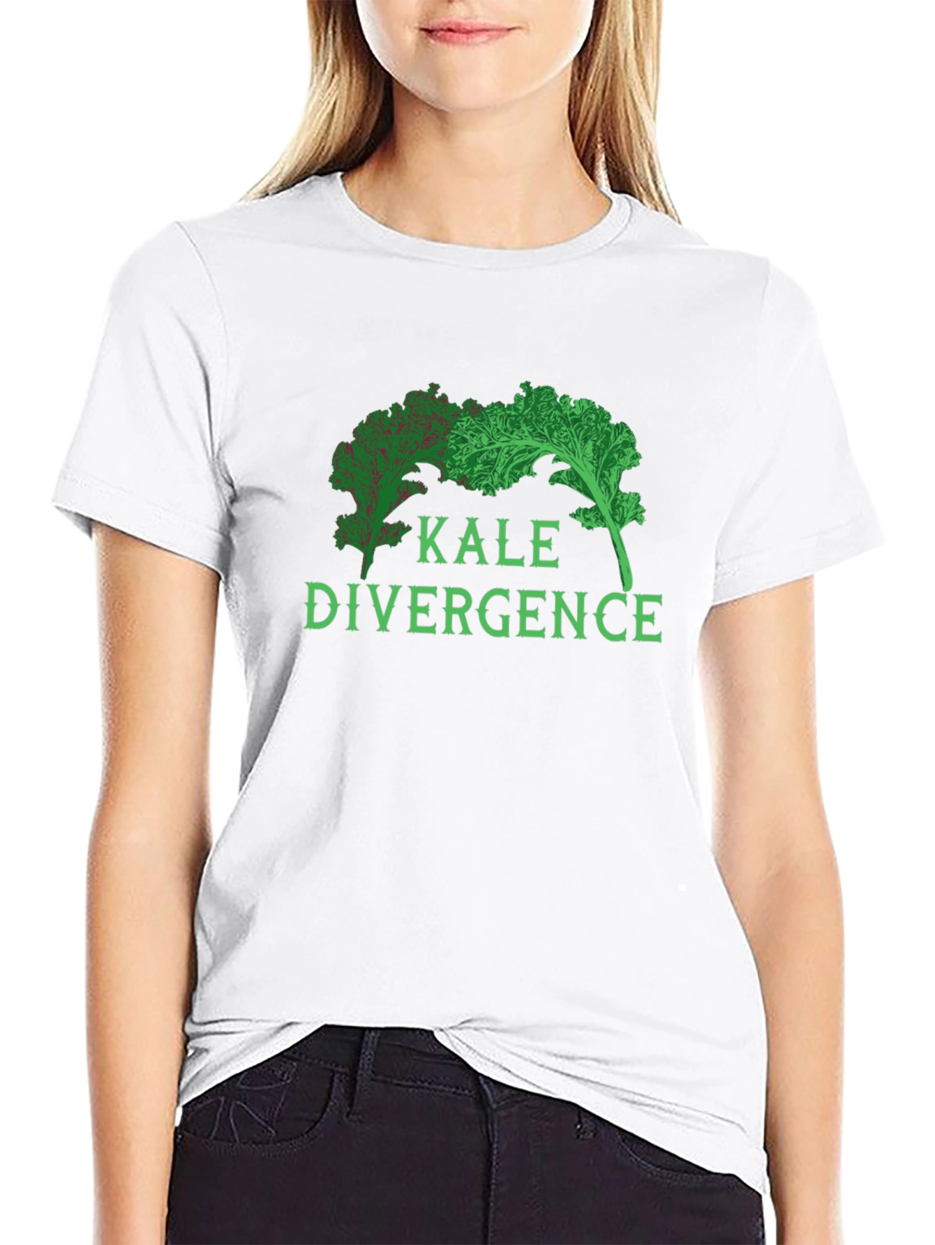 Black Kale Divergence Graphic T-Shirt - Vegan Tee view 9