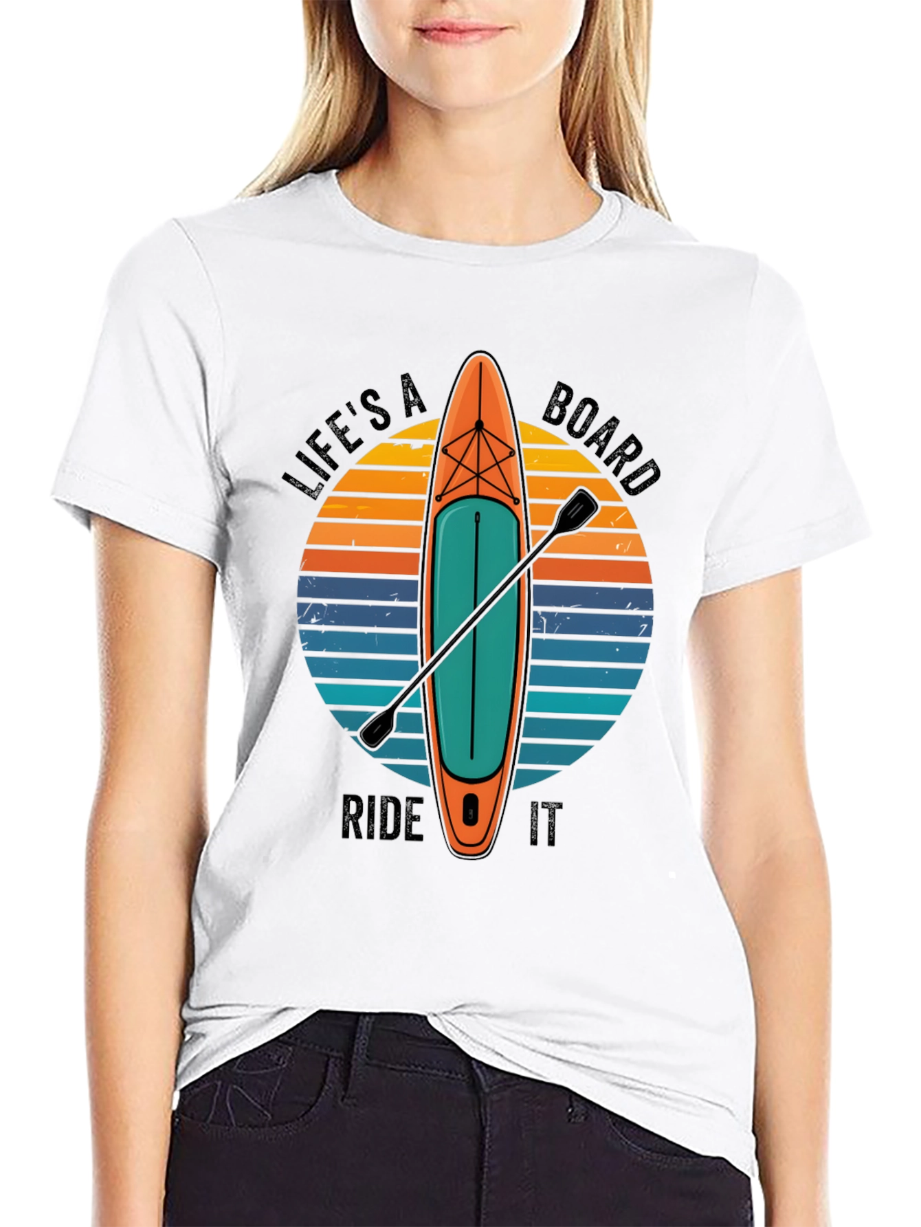 Black Life's a Board Ride It T-Shirt view 9
