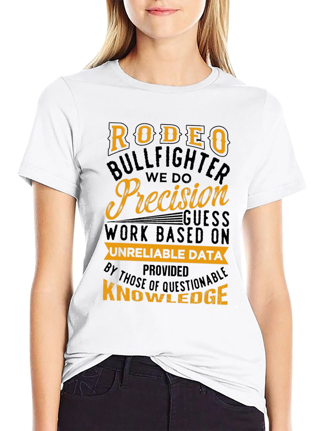 Black Rodeo Bullfighter Precision Graphic T-Shirt view 9