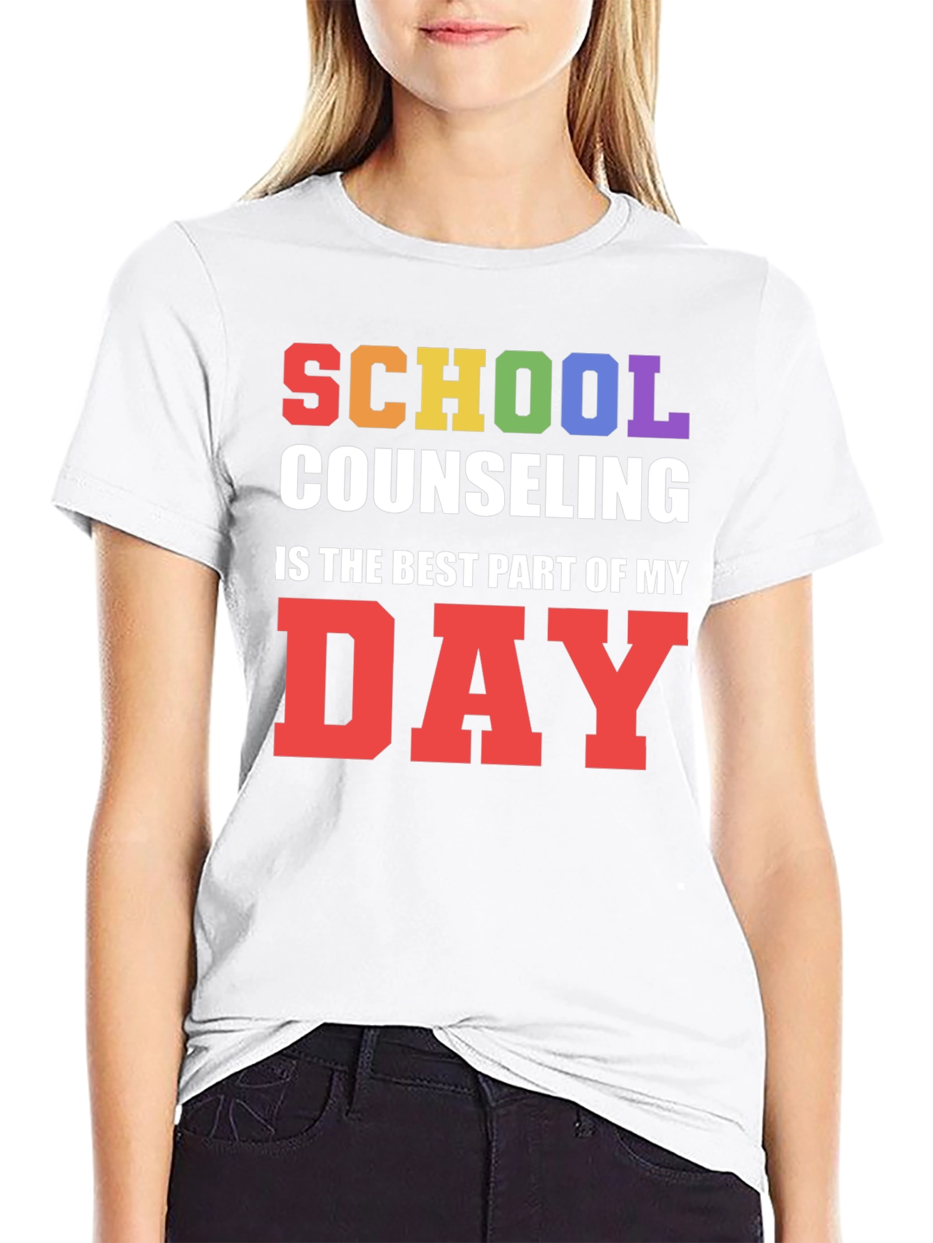 Black School Counseling T-Shirt: Best Part of My Day view 9