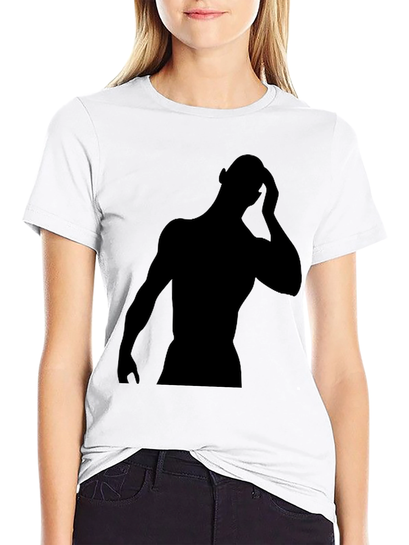 Black Black Silhouette Graphic Tee - Men's Fashion view 9