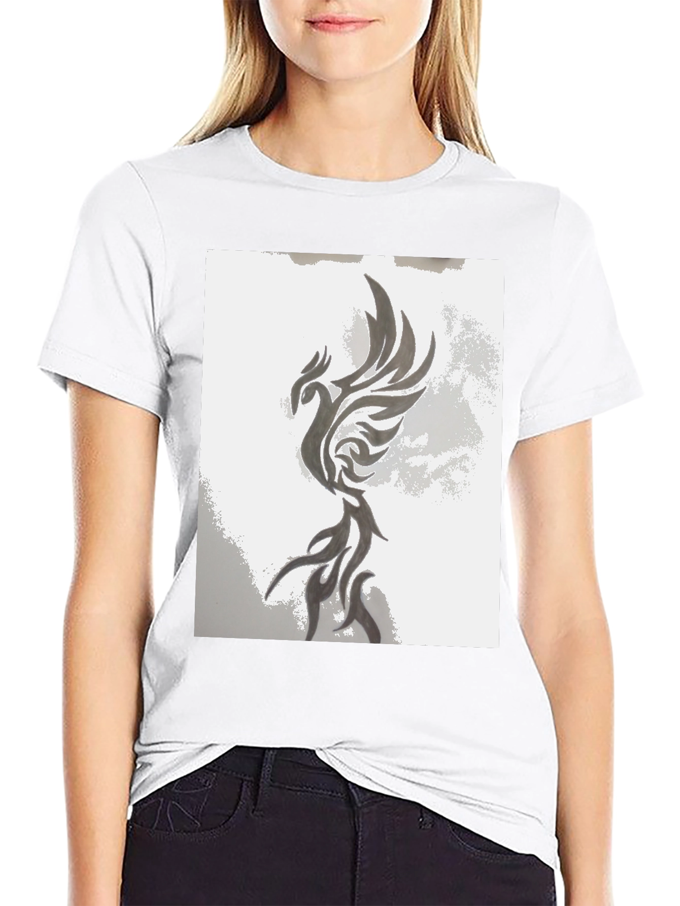Black Phoenix Graphic Tee - Unique Design, Comfortable Fit view 9