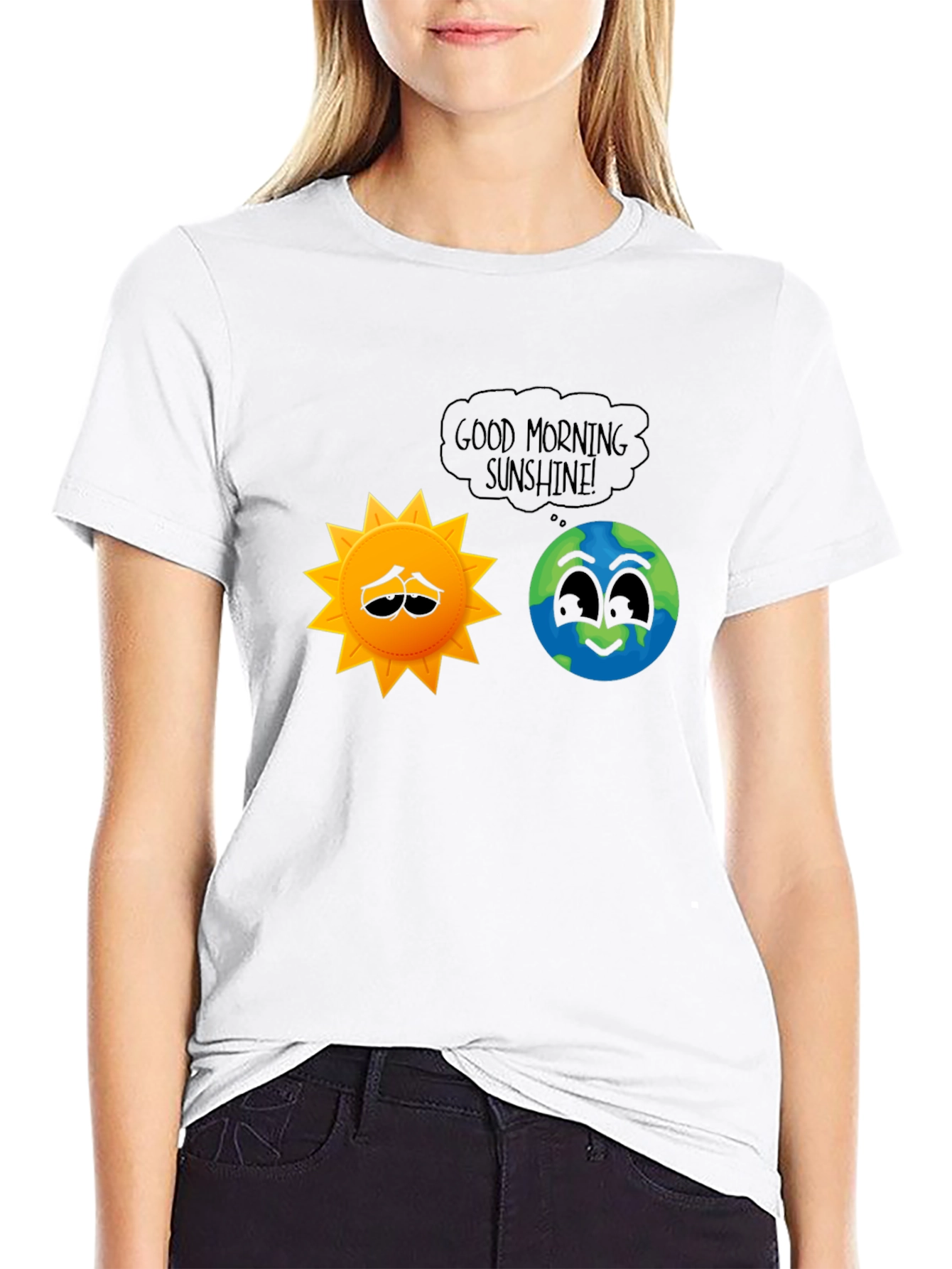 Black Good Morning Sunshine T-Shirt view 9