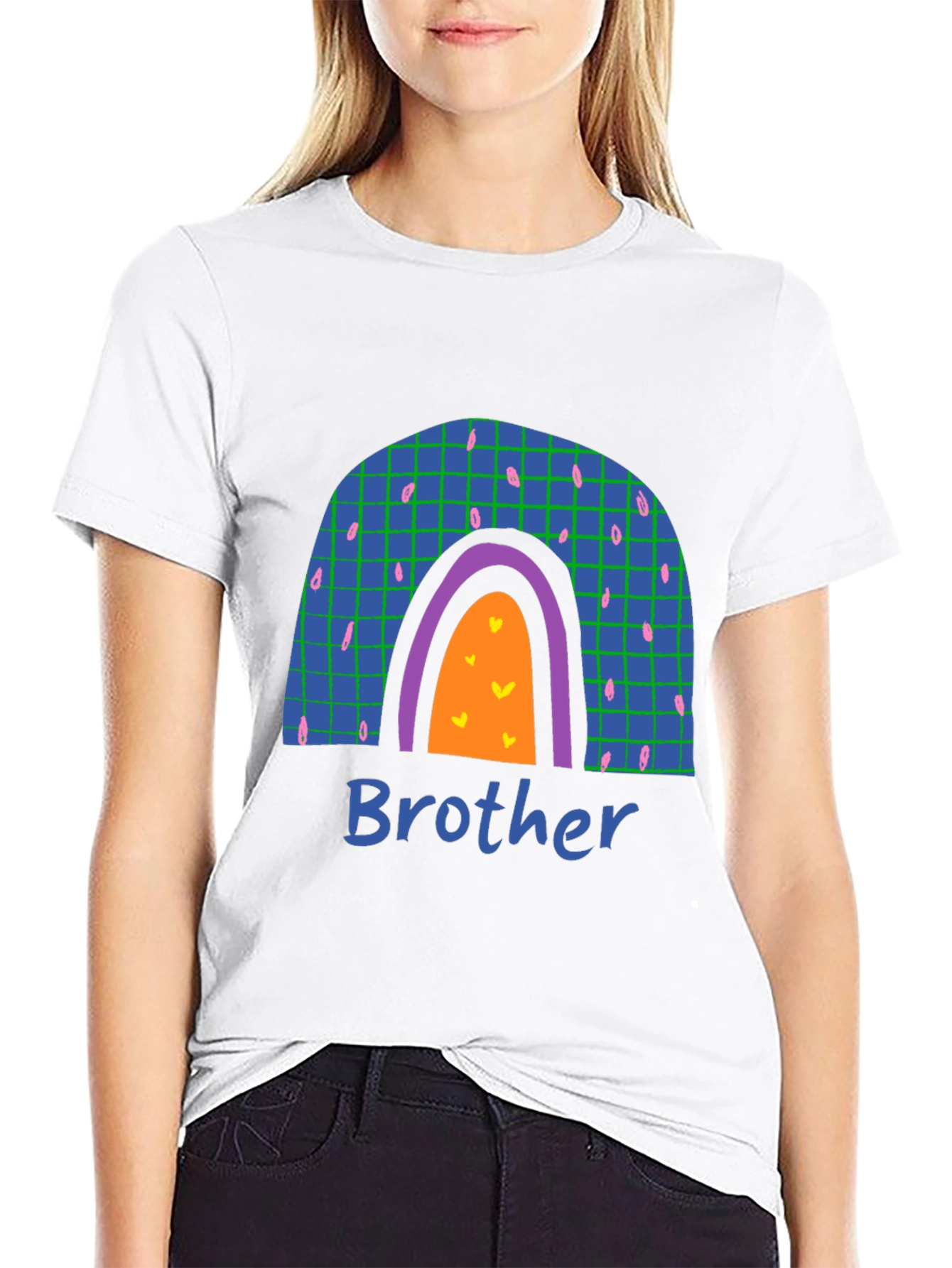Black Brother Rainbow Graphic T-Shirt view 9