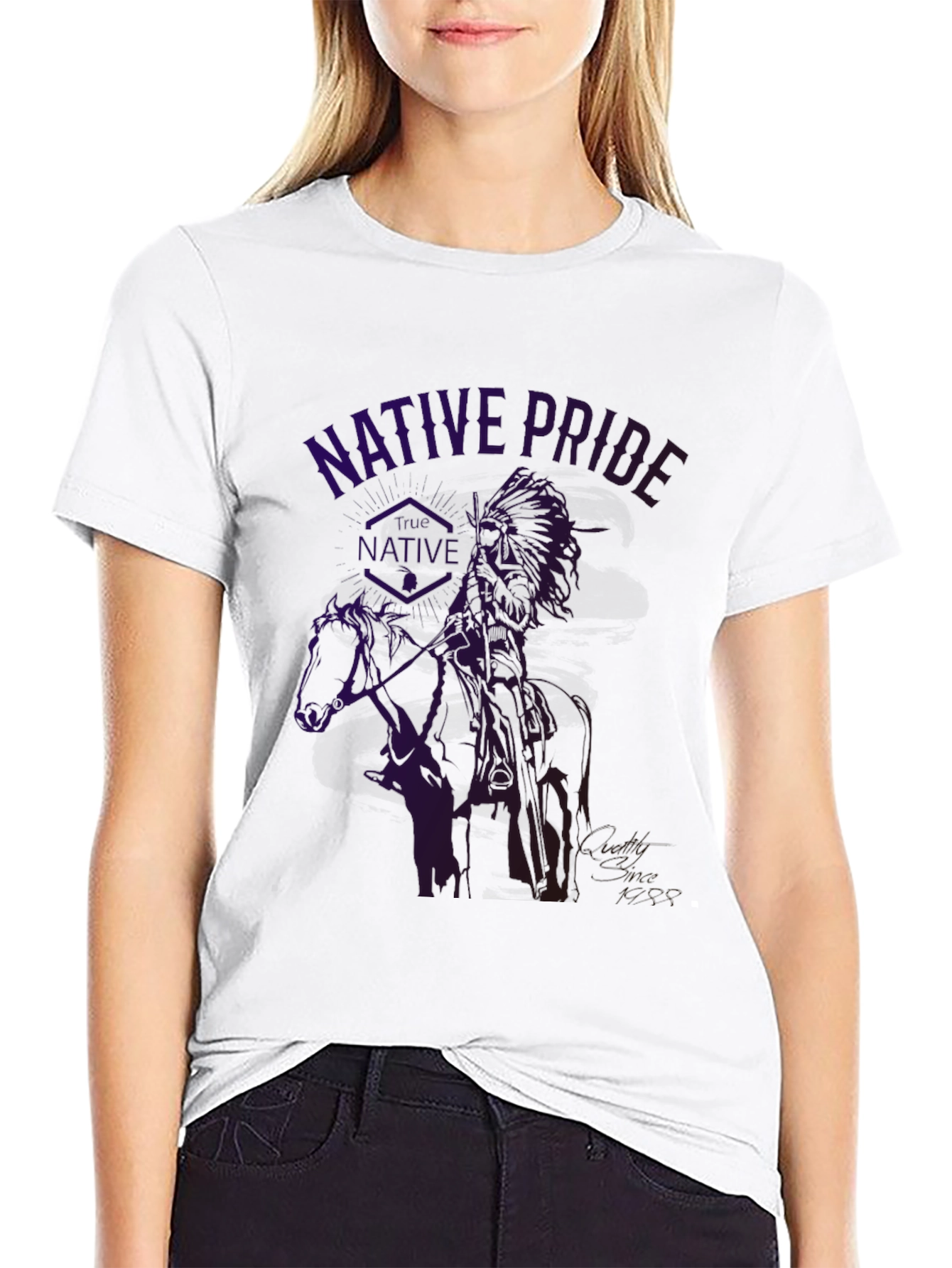 Black Native Pride Graphic T-Shirt view 9