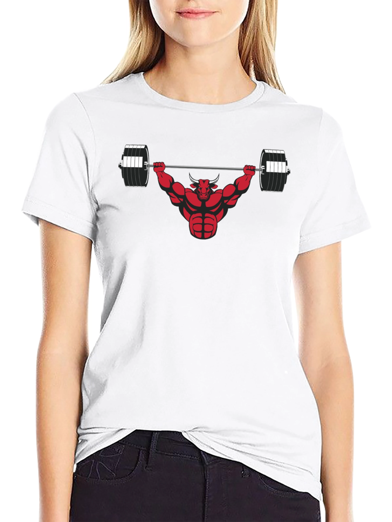 Black Bull Gym Weightlifting Graphic Tee view 9