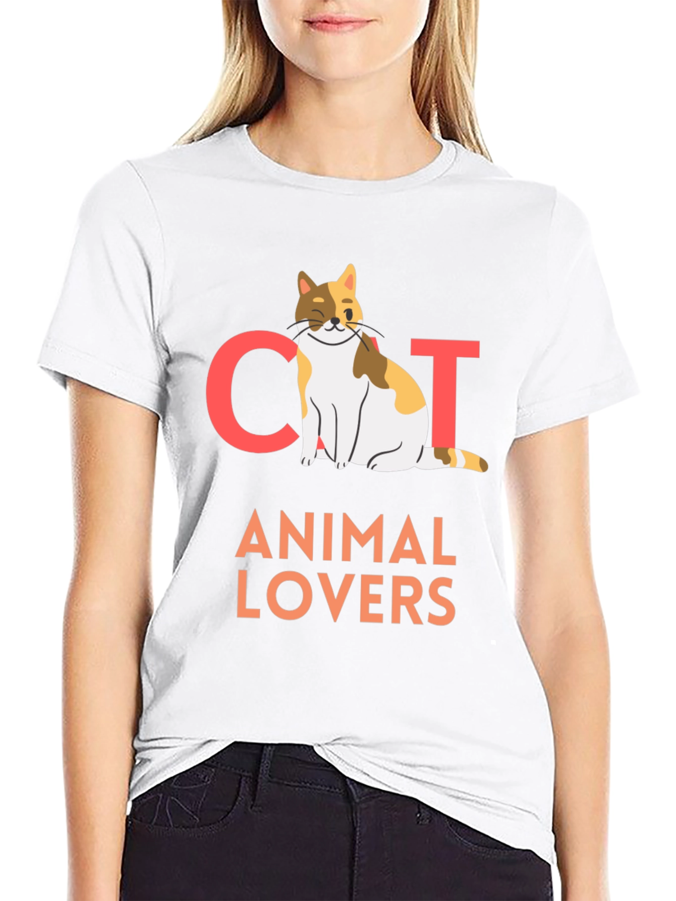 Black Cat Animal Lovers T-Shirt view 9