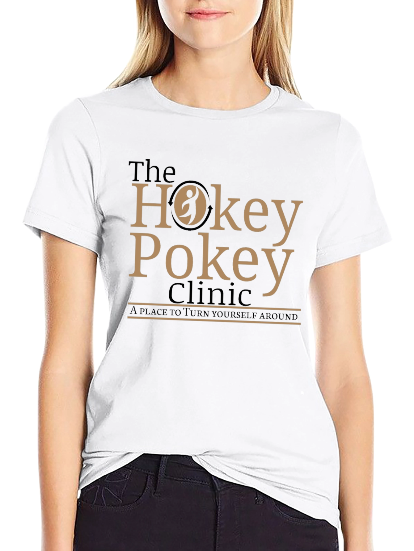 Black The Hokey Pokey Clinic T-Shirt - 'Turn Yourself Around' view 9