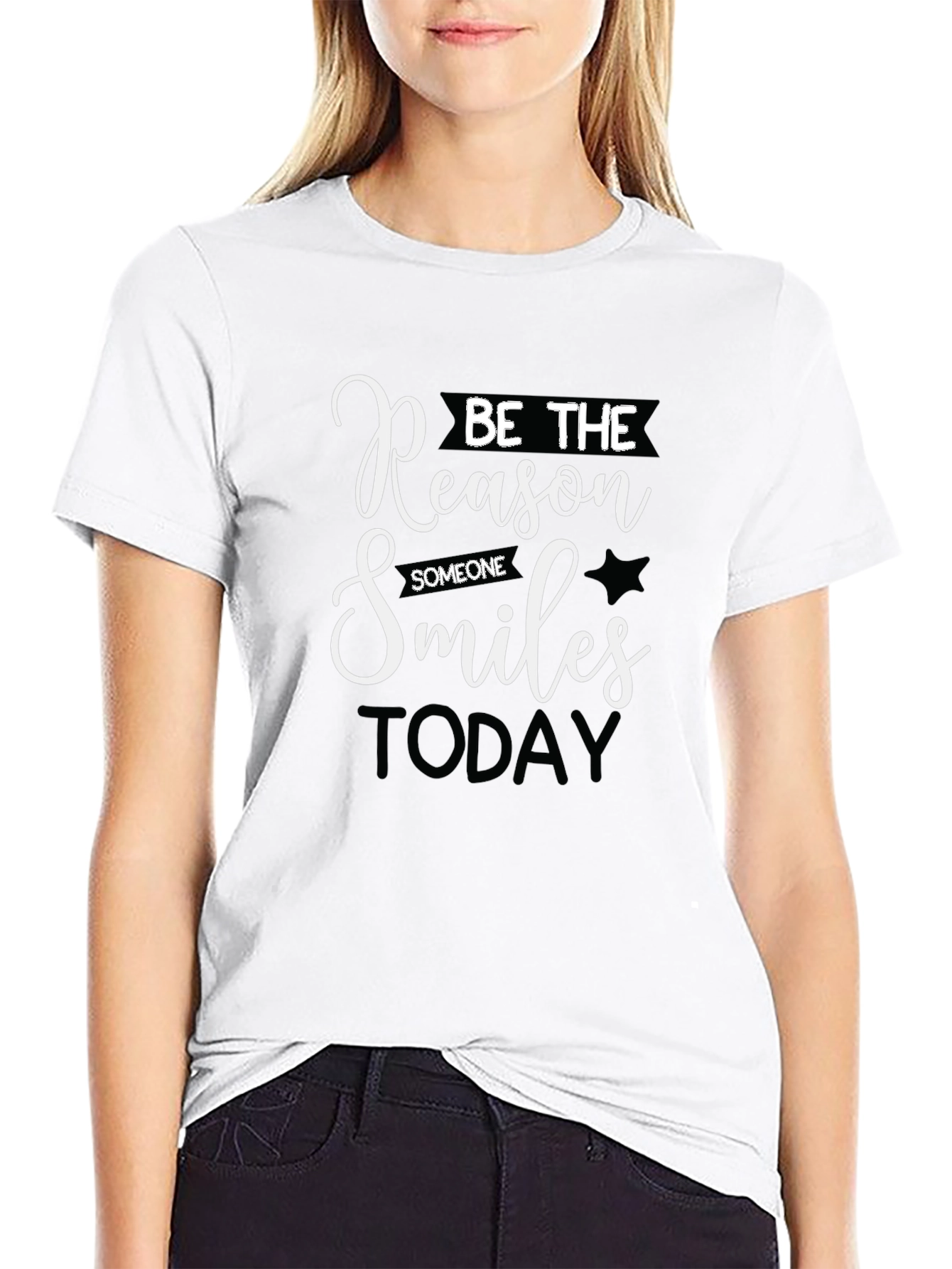 Black Be The Reason T-Shirt: Inspirational Graphic Tee view 9