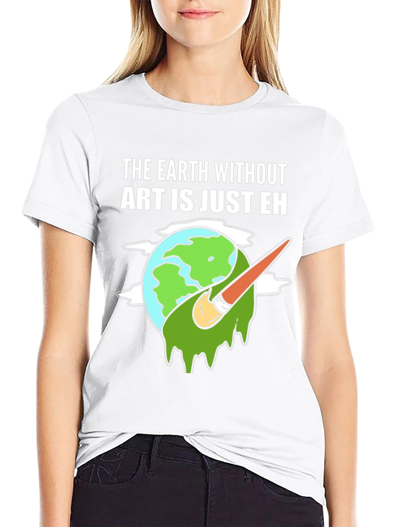 Black Art Lover Tee: Earth Without Art T-Shirt view 9