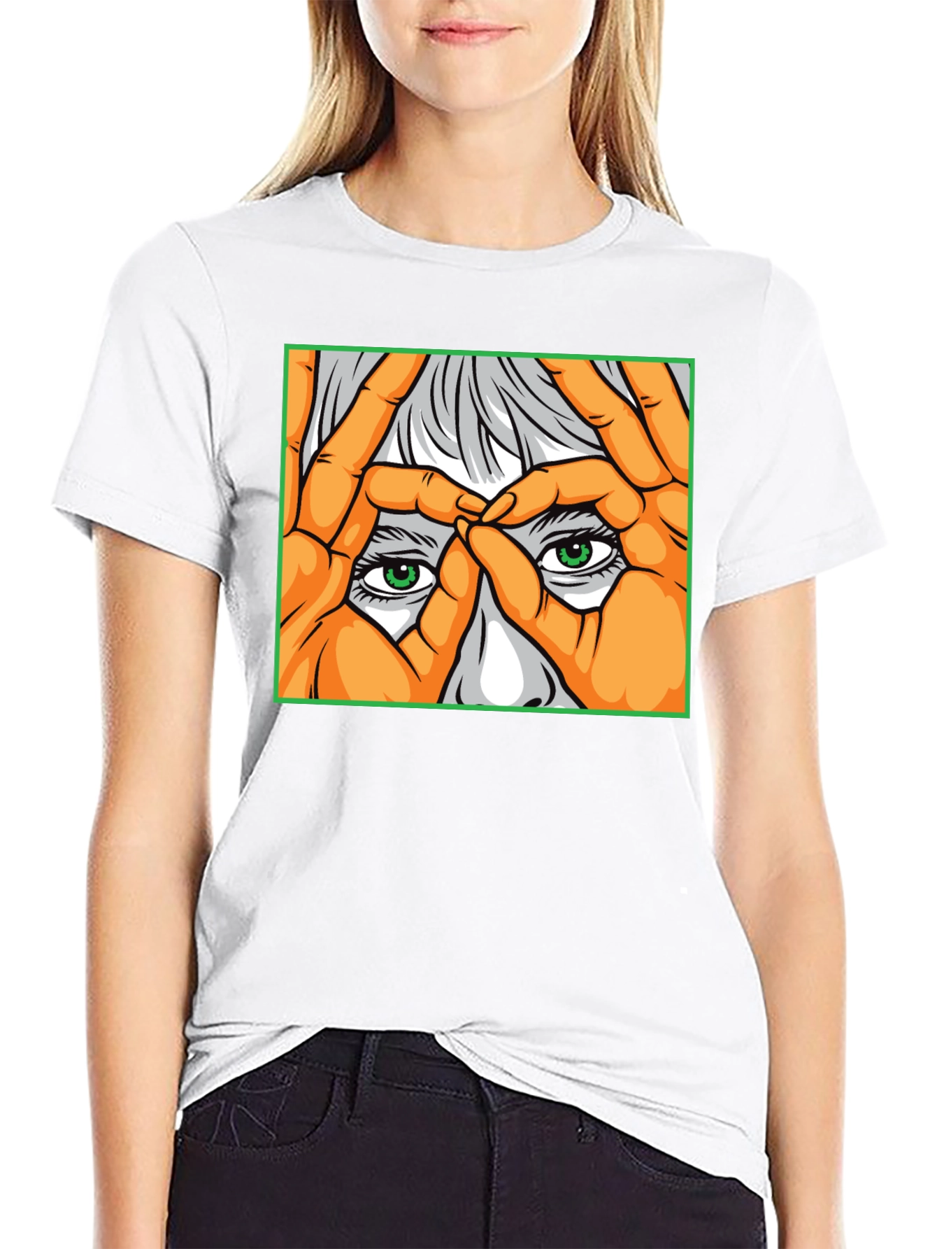 Black Eye See You Graphic Tee - Black Cotton Comfort view 9