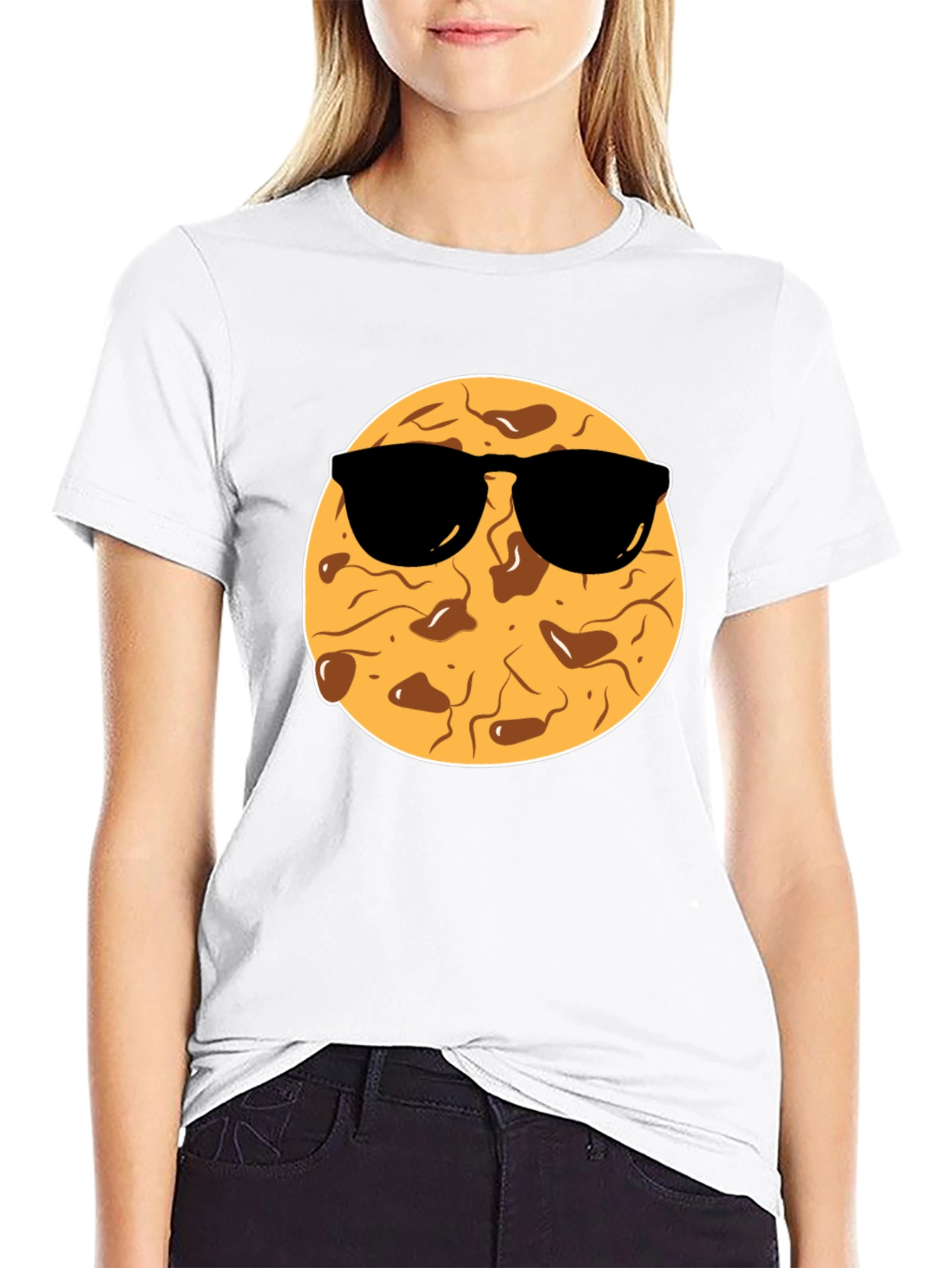 Black Cool Cookie Graphic Tee - Black T-Shirt view 9