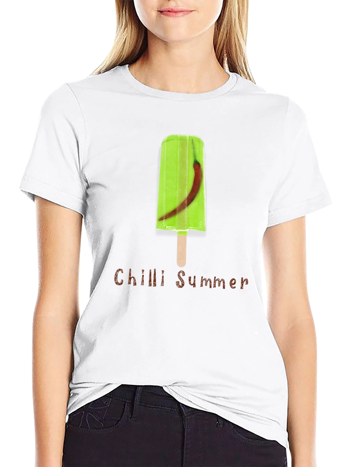 Black Chilli Summer Graphic T-Shirt view 9