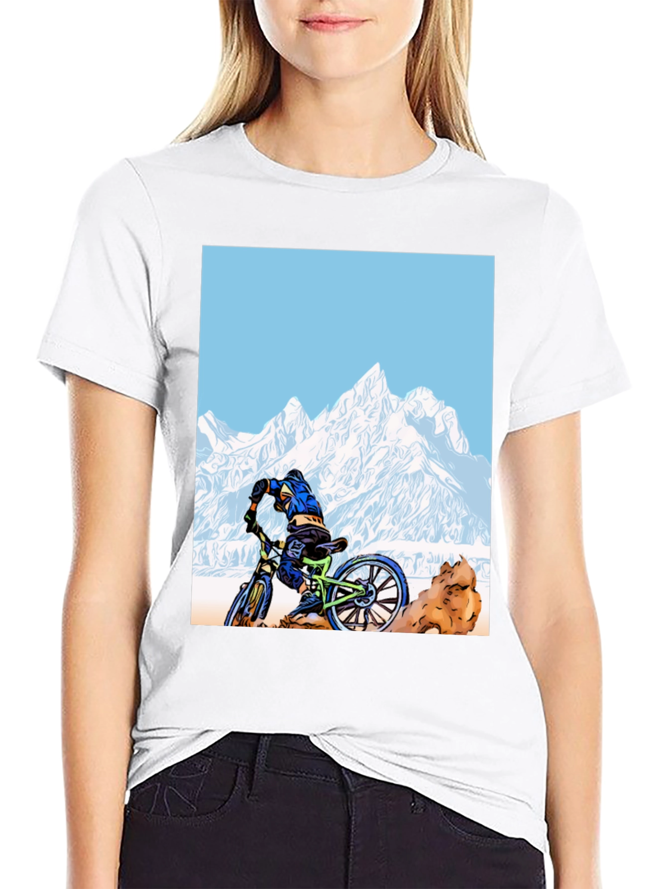 Black Mountain Biker Graphic Tee view 9