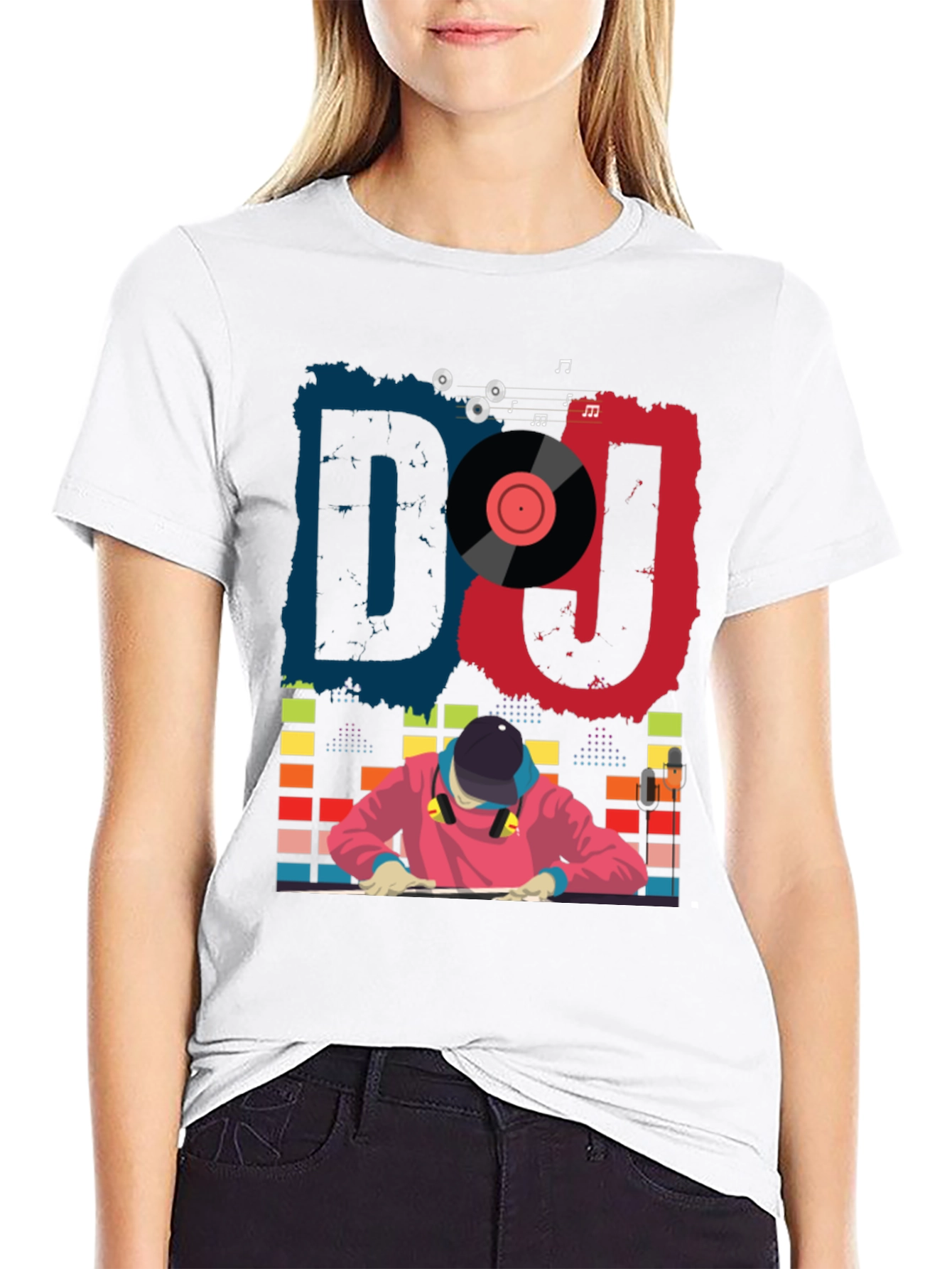 Black DJ Graphic Tee - Cool Music Lover T-Shirt view 9